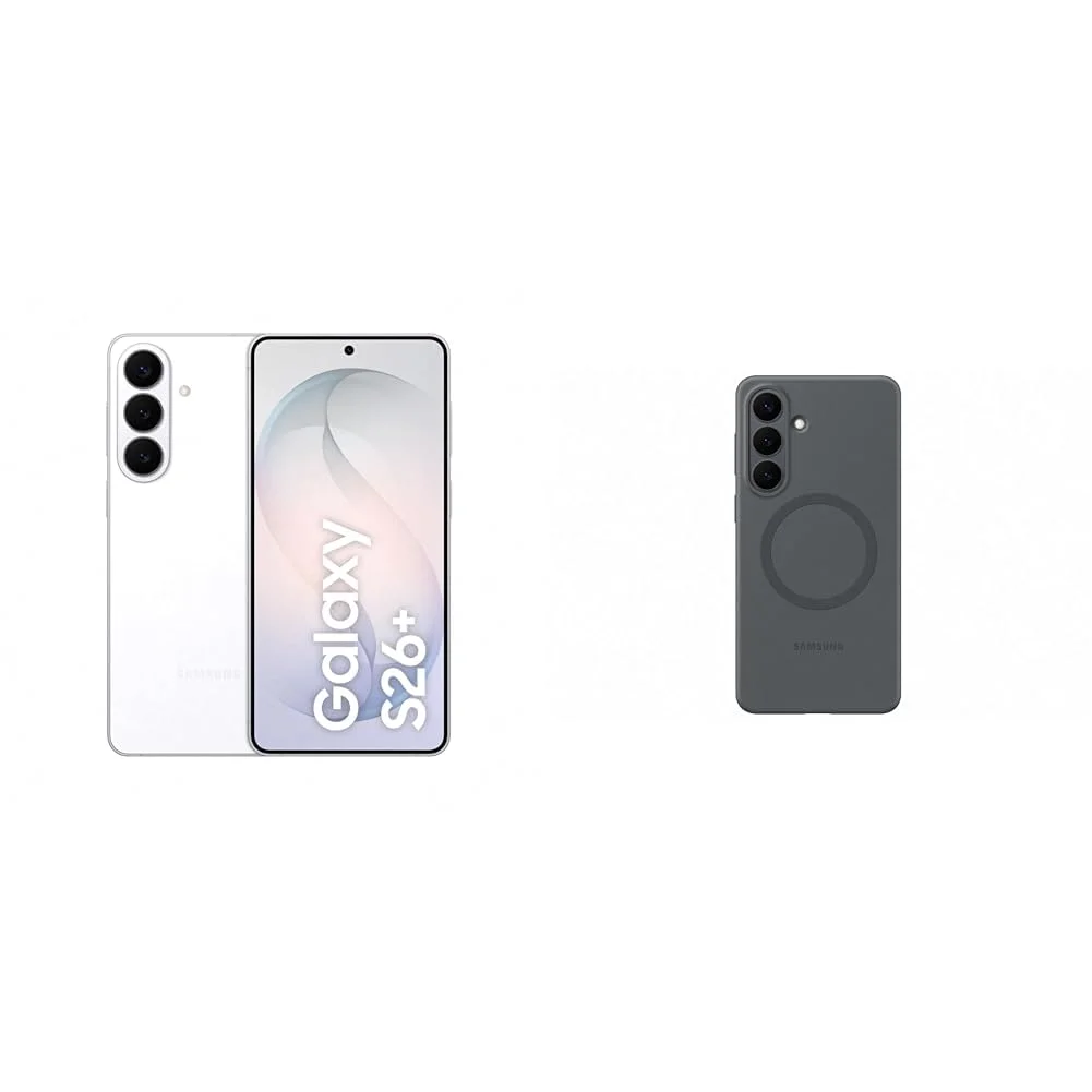 Samsung Galaxy S26+ AI Smartphone mit Galaxy AI, Ohne Vertrag, Handy mit Android, 12 GB RAM, 512 GB Speicher, AP Prozessor, White, 3 Jahre Herstellergarantie, inkl. Silicone Magnet Case