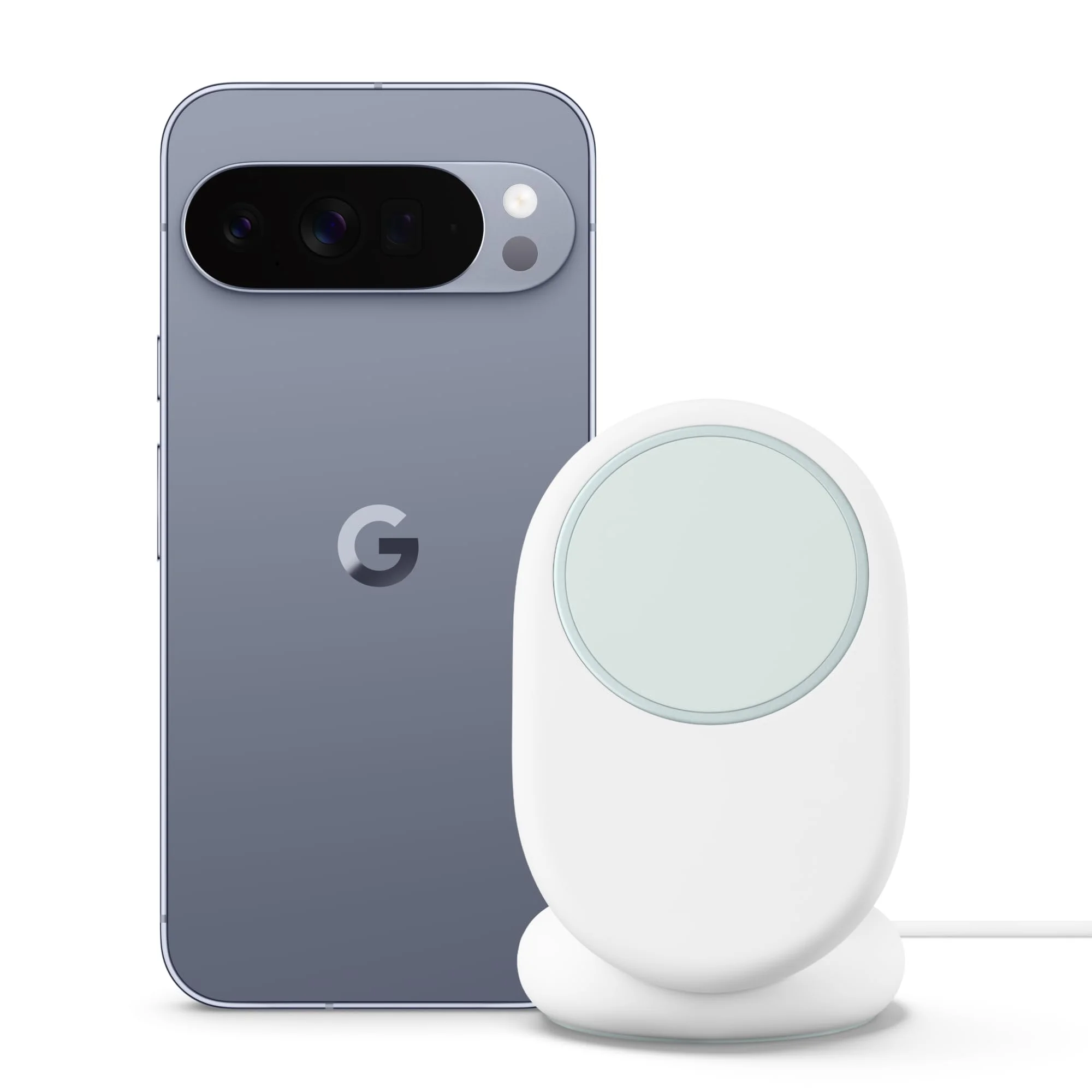 Google Pixel 10 Pro XL – Smartphone ohne SIM-Lock, mit Gemini, Dreifach-Rückkamera, mehr als 24 Stunden Akkulaufzeit und 6,8 Zoll großem Super Actua-Display – Moonstone, 512GB with Pixelsnap Charger