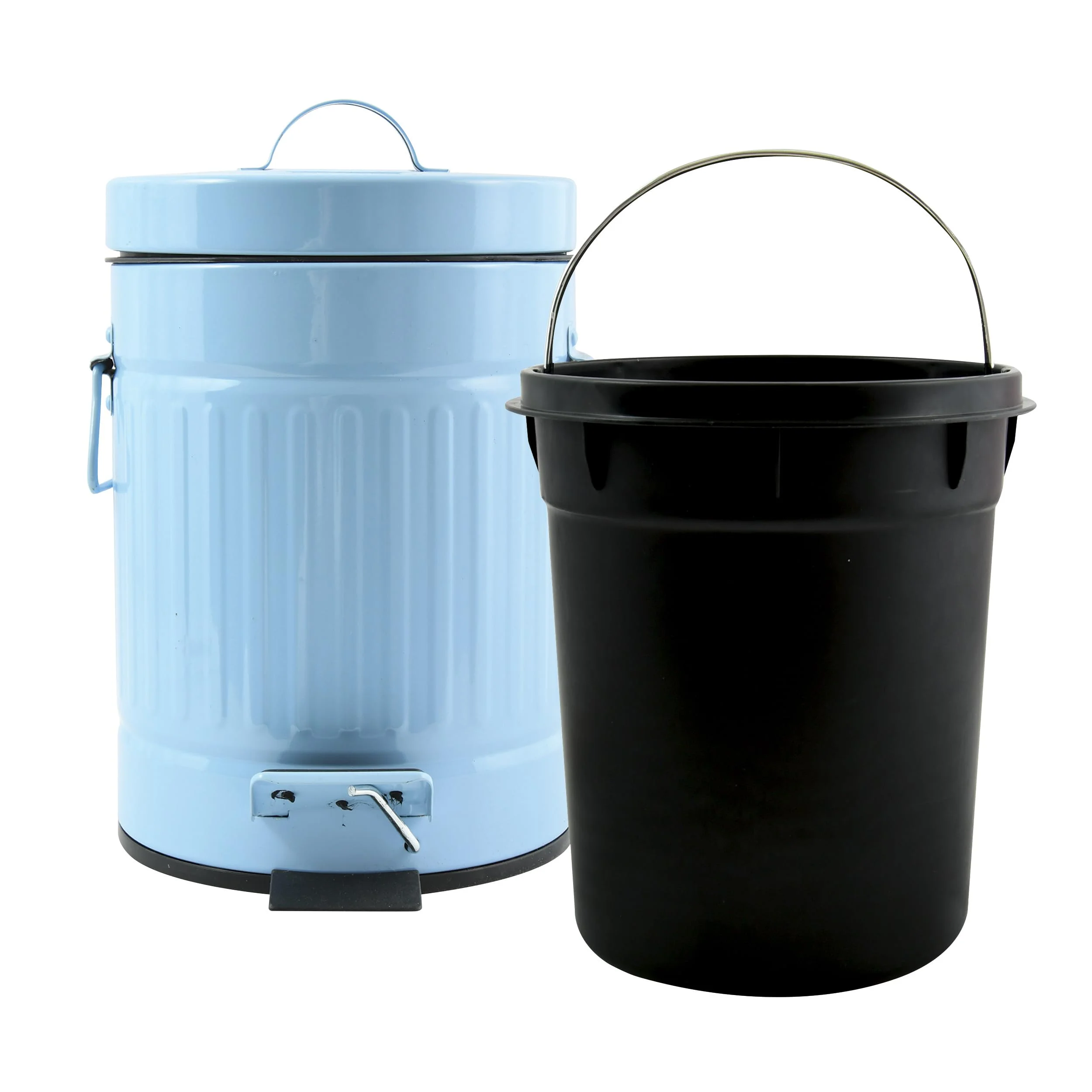 MSV Treteimer Habana Mülleimer Kosmetikeimer Abfalleimer 3L - pastellblau