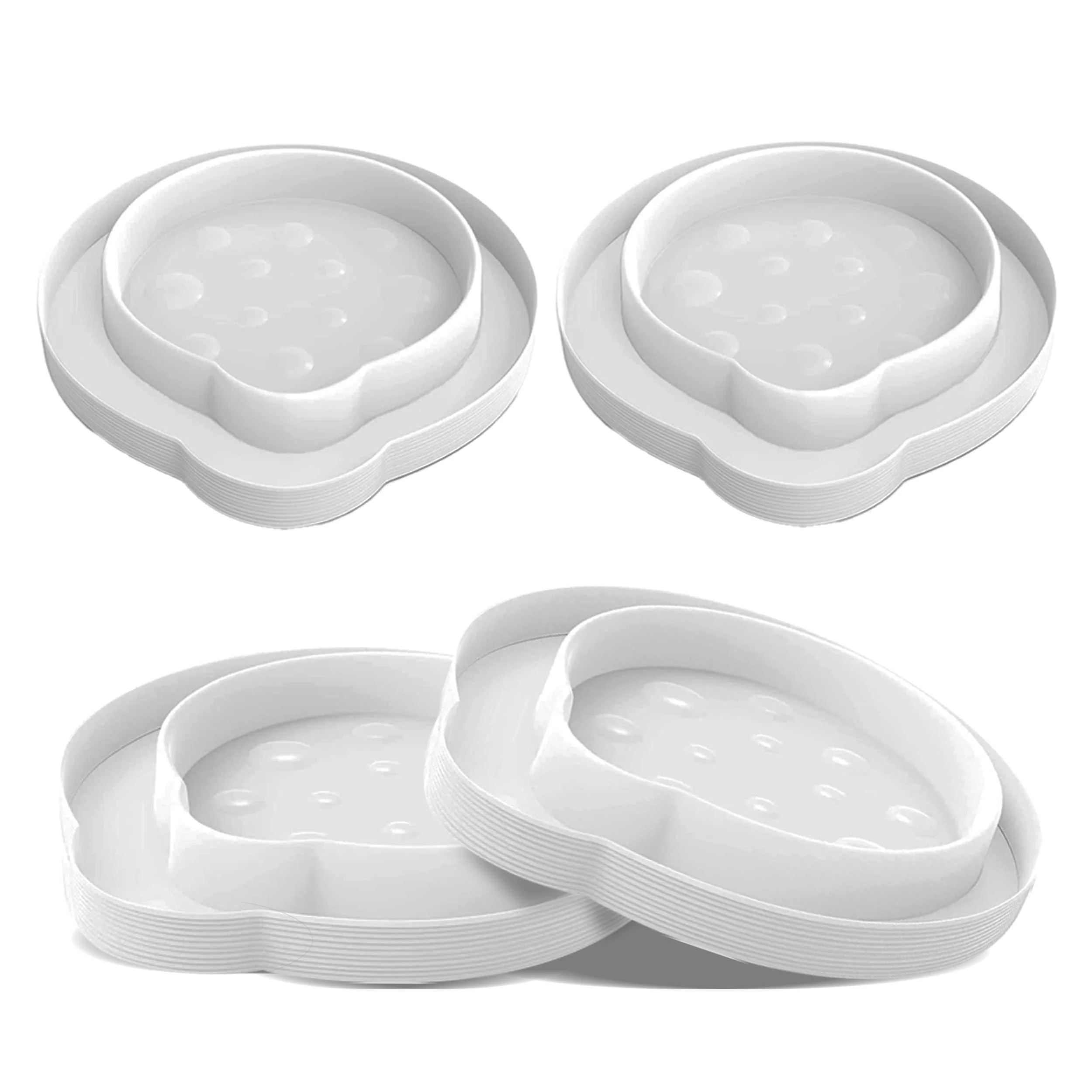 ASPECTEK Bettwanzenfalle, Bettwanzenfänger (4 Stück). Flohfallen, sicher, umweltfreundlich, Bettwanzen-Entferner (weiß)