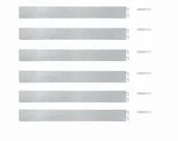 6er Set Rasenkanten Beetumfassungen Mähkanten L 119,5 x H 13 cm aus Stahl