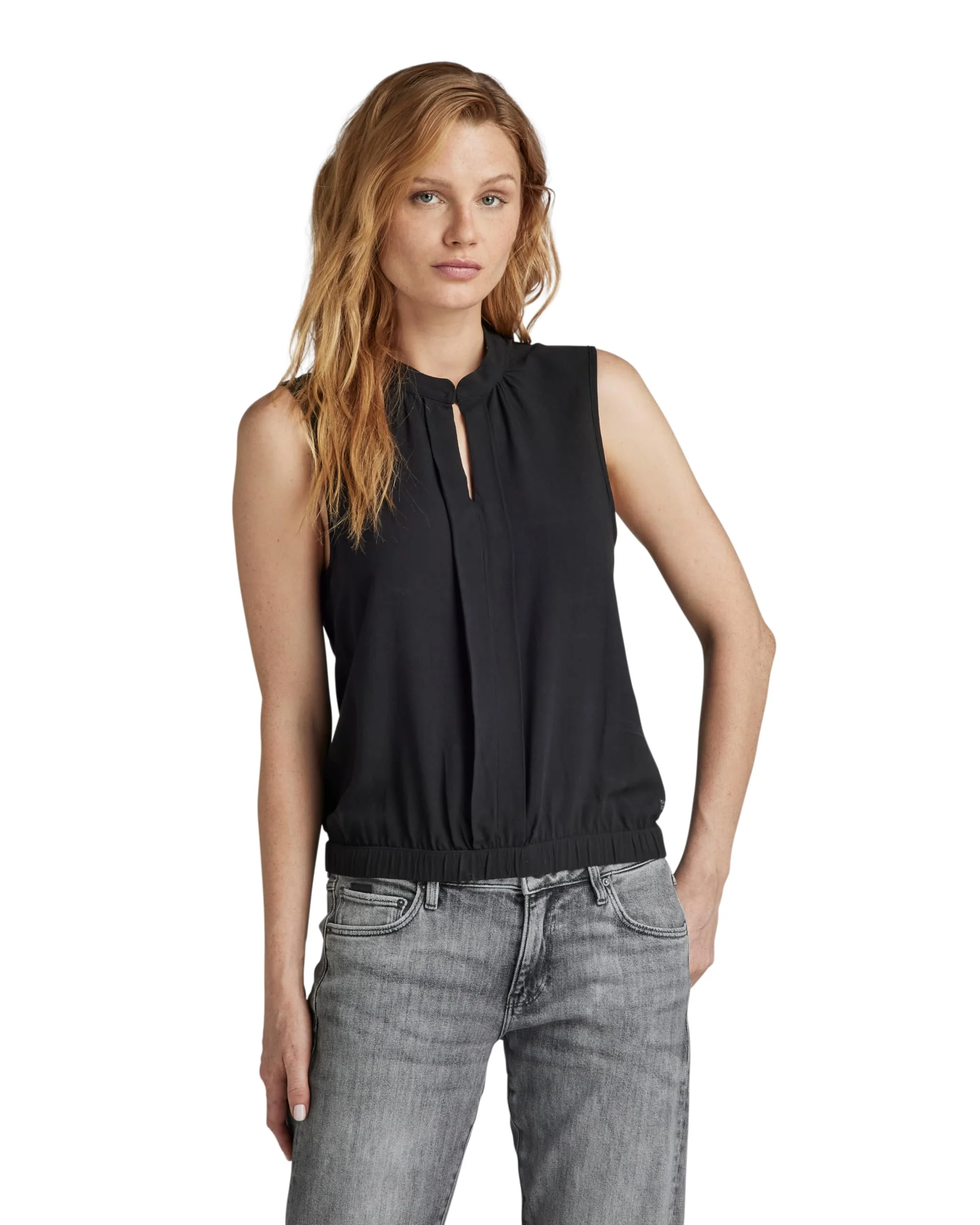G-STAR Damen Stand Up Collar Top