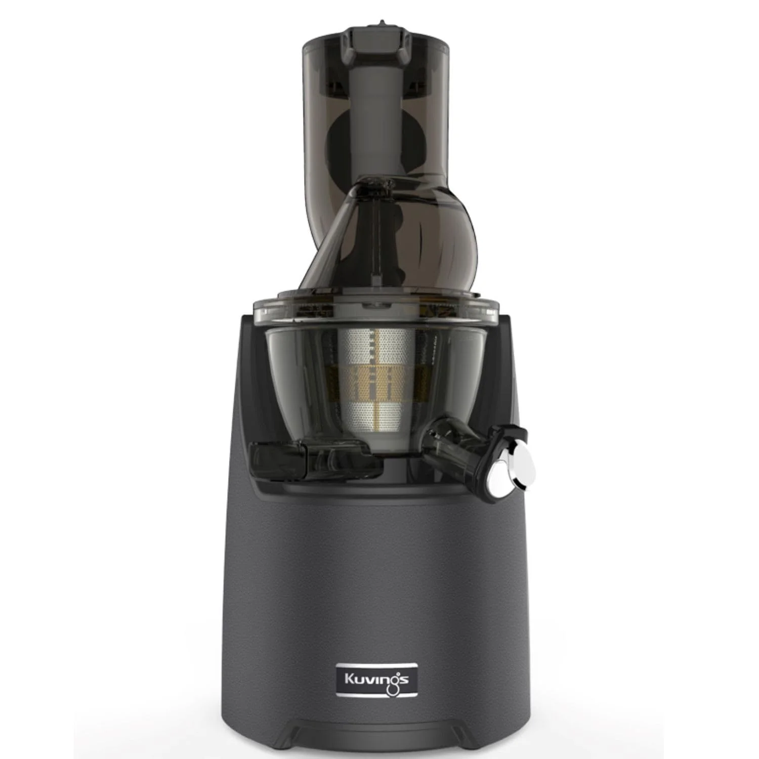 Kuvings EVO820 Slow Juicer Saftpresse – Entsafter mit großem Einfüllschacht und starkem 240W Motor für gesunde Obst- und Gemüsesäfte (Gray)