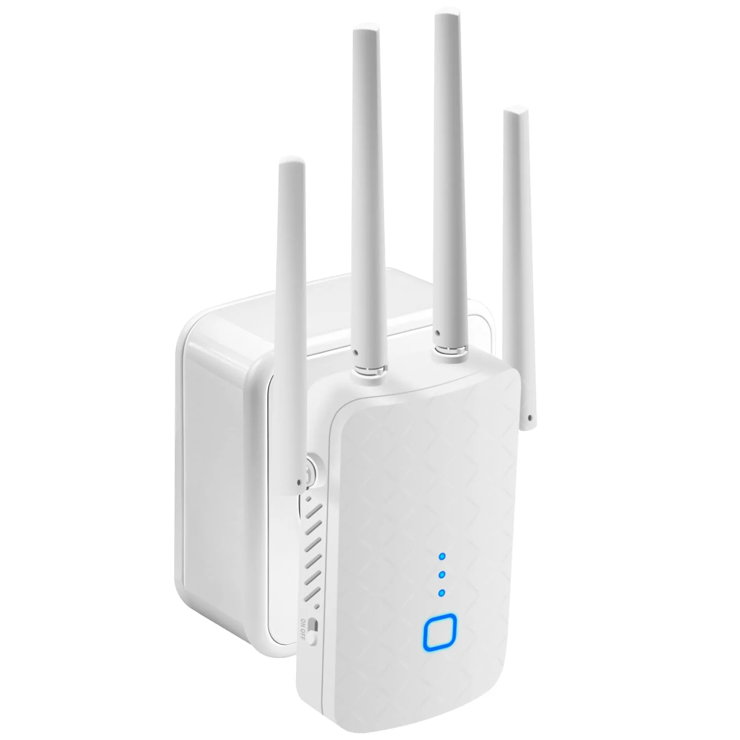 MEETOWN WLAN Verstärker, Ultraxtender WLAN Repeater, 1200Mbit/s Dualband WiFi Repeater mit WPS, 5G+2,4GHz Gigabit-LAN, AP Modus, Kompatibel Allen Standard-WiFi Routern, WiFi Geräten, Alexa