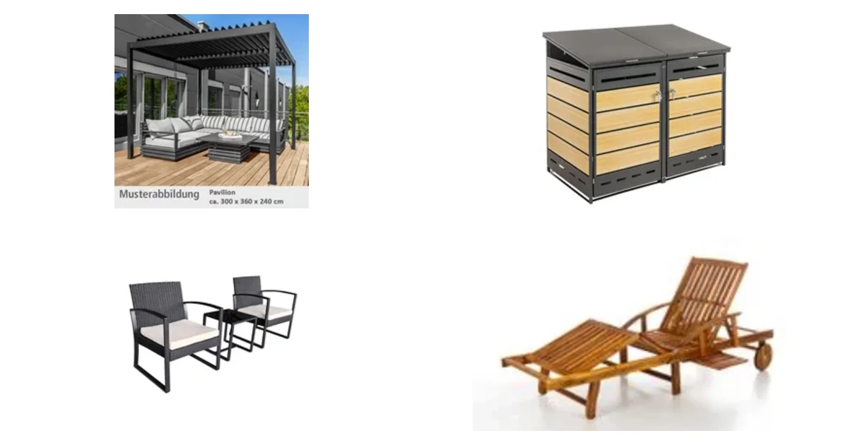 Norma24.de Deals 01.05.2026: Pavillon mit Lamellendach und Mülo-Verkleidung großes Sparpotential