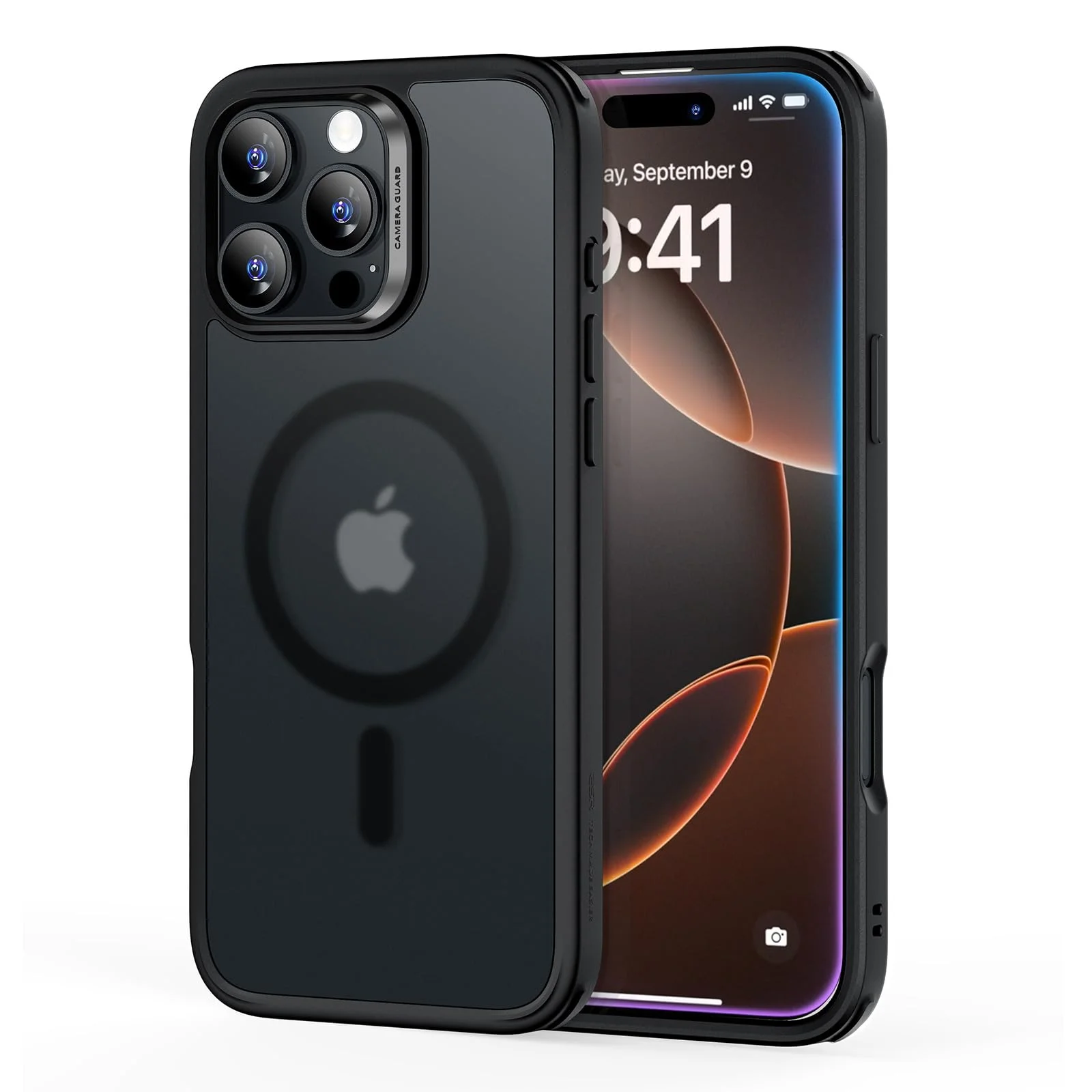 ESR für iPhone 16 Pro Hülle, kompatibel mit MagSafe, stoßfester militärnorm Schutz, magnetische Handyhülle für iPhone 16 Pro, Classic Hybrid Hülle (HaloLock), Schwarz