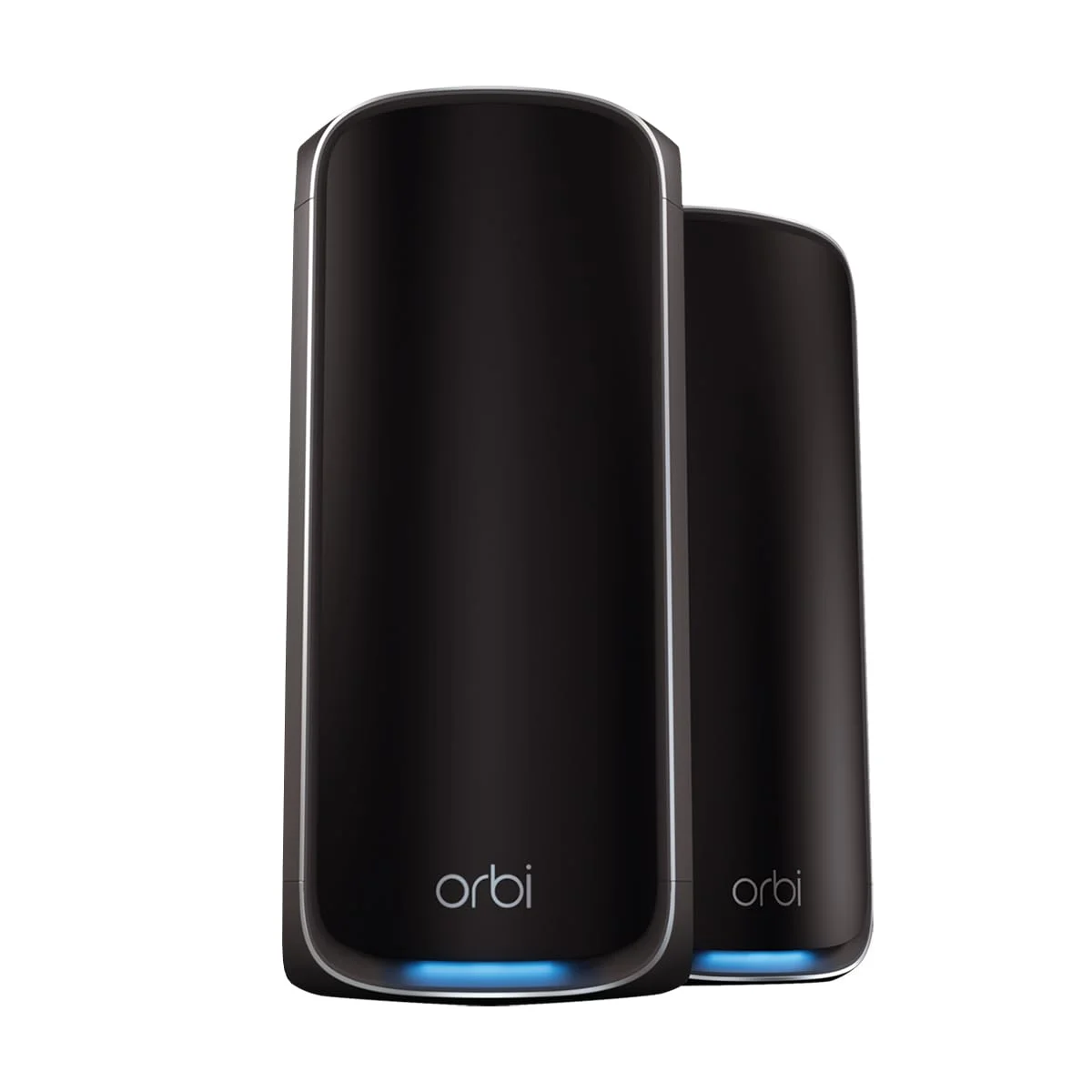 NETGEAR Orbi Serie 970 | Mesh WiFi 7 System | RBE972SB | Mesh WiFi 7 Router und 1 Satellit | Bis zu 27 Gbit/s | Abdeckung 440 m²| 200 Geräte | 10-GB-Ethernet-Ports | Quad-Band BE27000 | 2 Pack Schwarz