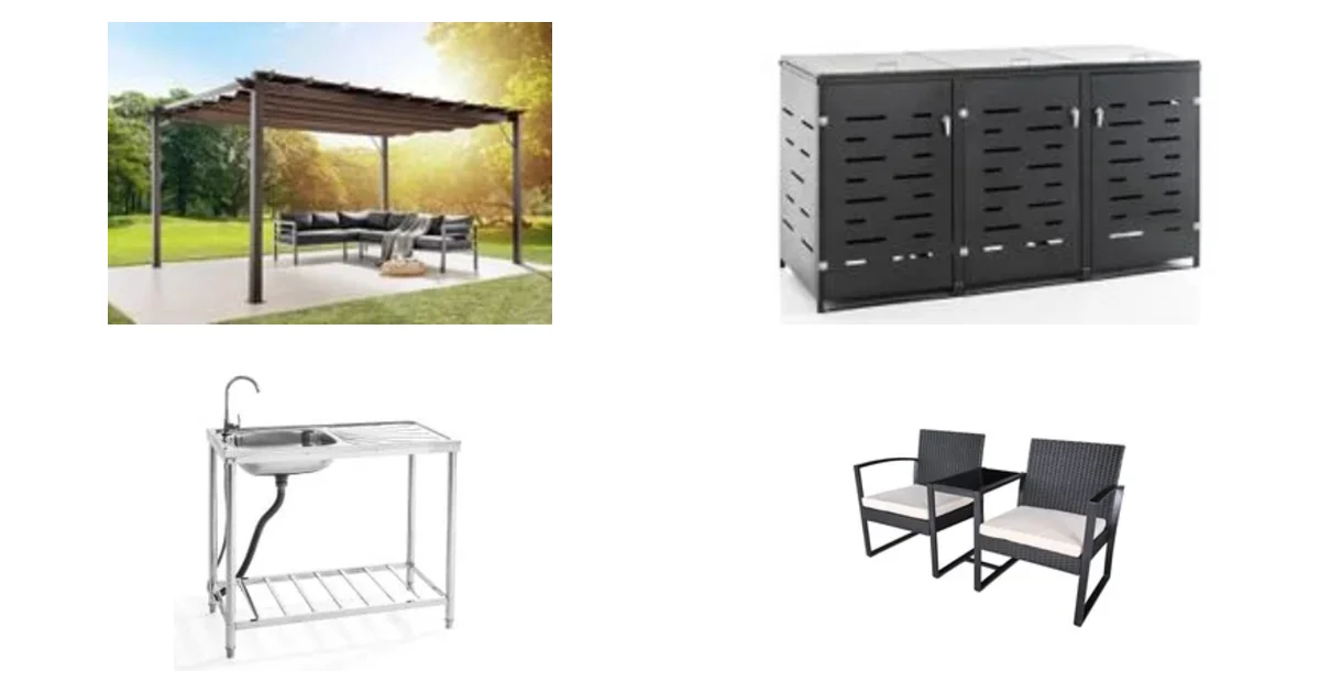 Norma24.de Deals am 03.05.2026: Pavillon Pergola Aluminium und Mülltonnenbox Edelstahl