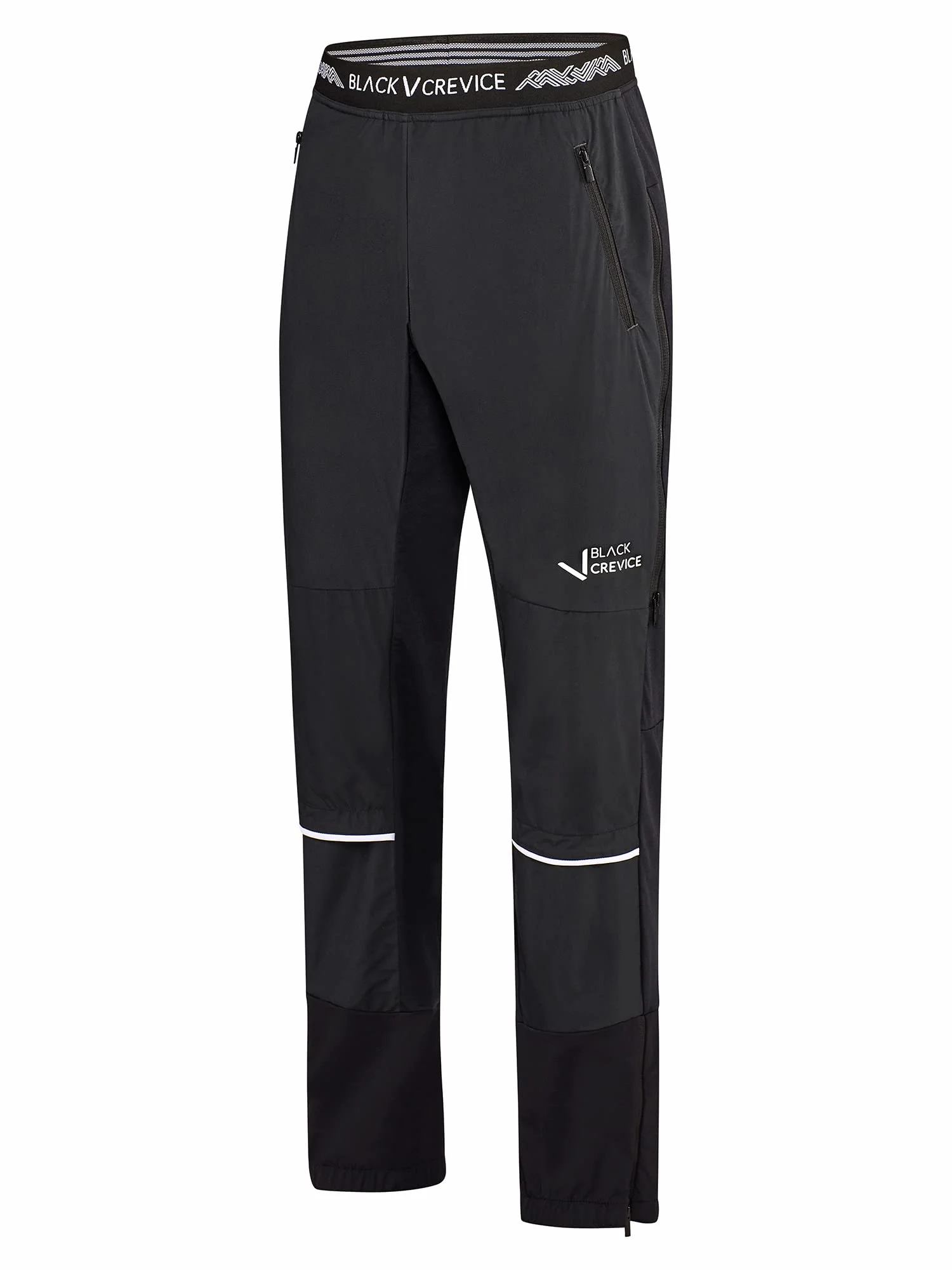 Black Crevice Herren Skitourenhose I Hochwertige Wanderhose Herren aus 88% PES & 12% Spandex I Wind- & Wasserabweisende Outdoorhose Herren I Winterhose für Herren mit Bewegungsfreiheit