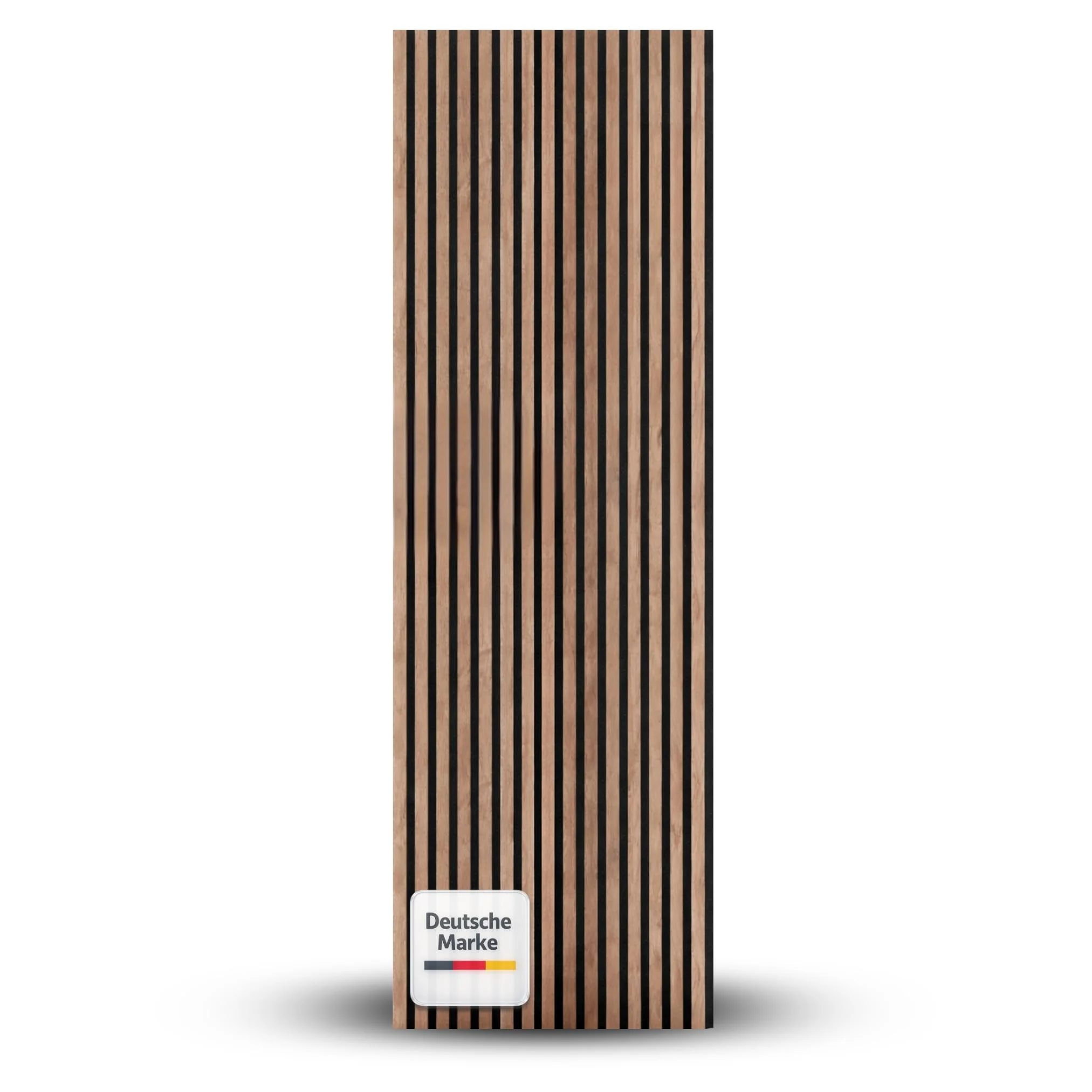 LAGELLA® Akustikpaneel 240 x 60 cm – 1,44 m² – Wandverkleidung mit Akustikfilz & Holzlamellen | Schallabsorbierendes Wandpaneel für Wohnzimmer, Büro, Studio, Gardarobe | Honigbraun – inkl. Schrauben