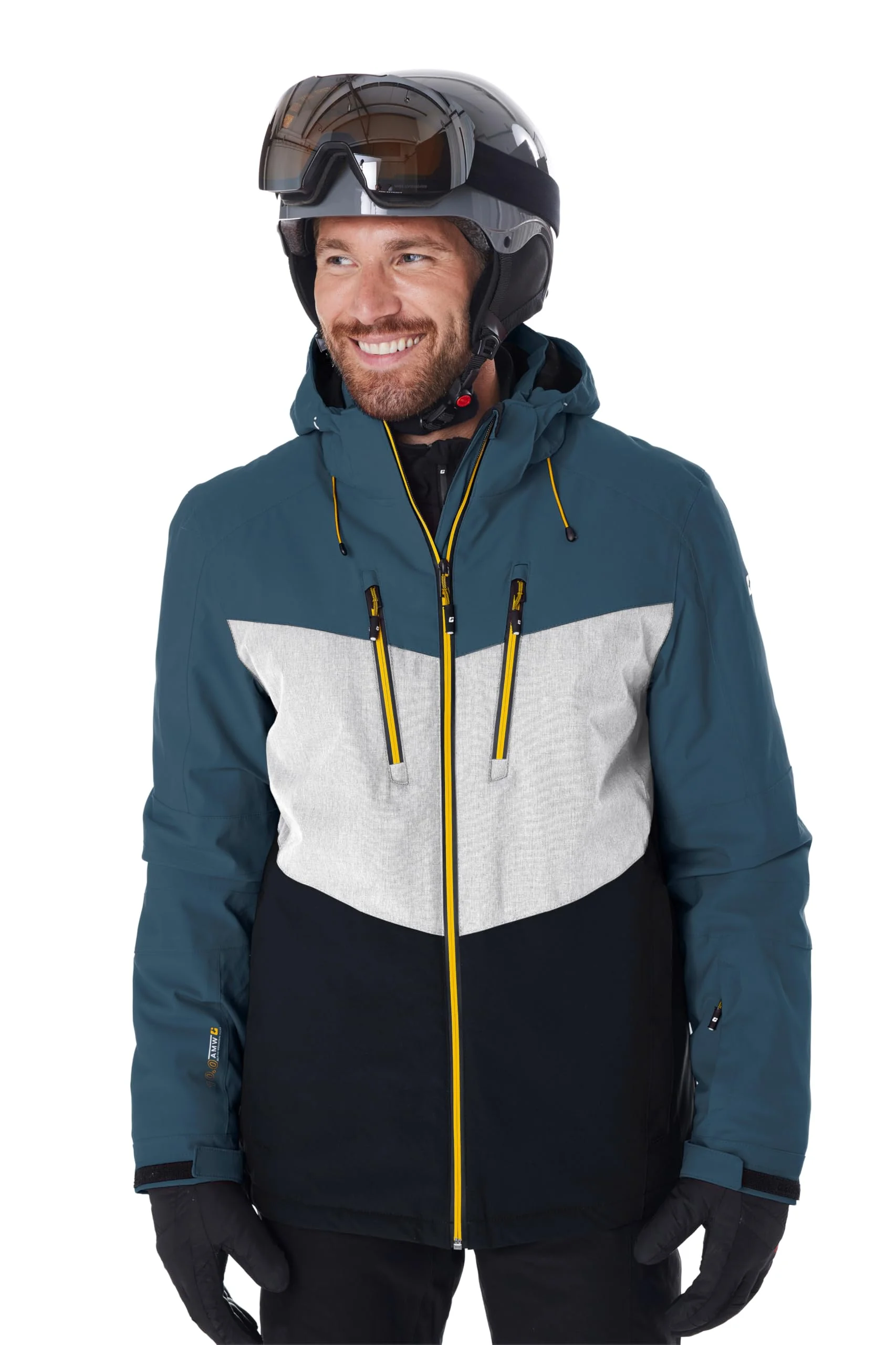 Killtec Herren Ksw 45 Mn Ski Jckt Skijacke/Funktionsjacke mit abzippbarer Kapuze und Schneefang
