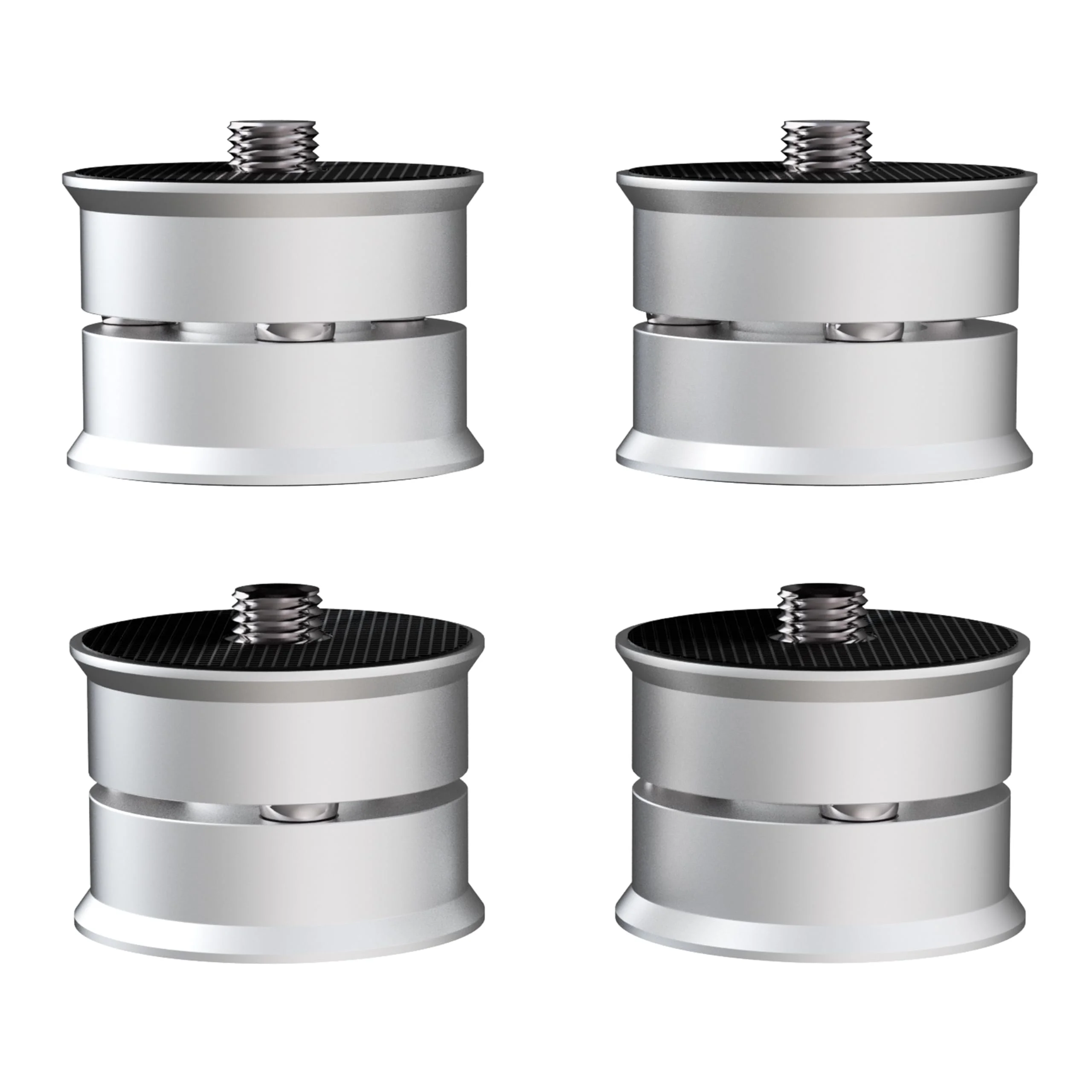 Monosaudio SP3924S HiFi Isolationsfüße 4 Stück, Aluminium Stoßdämpfer 39x24mm, Bis 200kg Belastbar für Verstärker Plattenspieler Subwoofer Lautsprecher