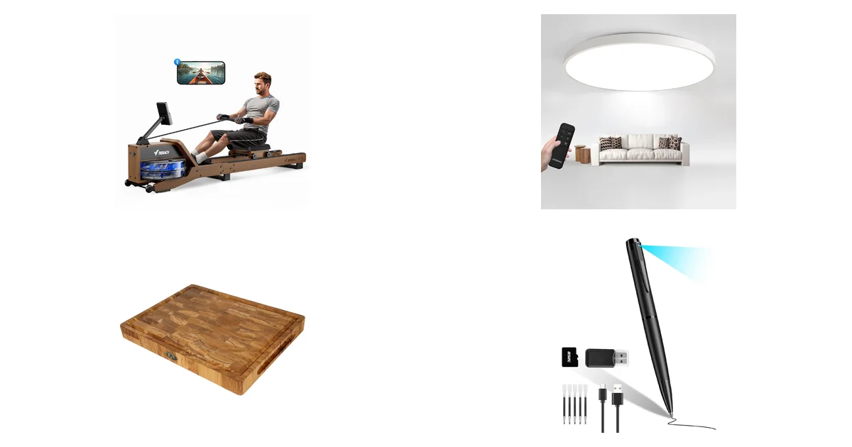 Top-Produkte am 05.05.2026 MERACH Wasser Rudergerät Holz Klappbar und JDONG 90W Led