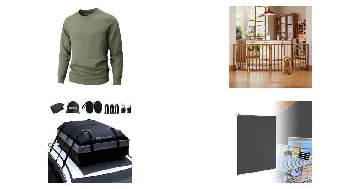 Top-Angebote bei Amazon am 05.05.2026: USALL Sweatshirts Herren 100% Baumwolle und