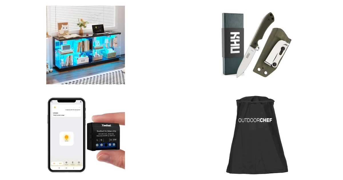 Gurexl RGB Glasvitrine mit LED Beleuchtung Blitzangebot 06.05.2026 bei Amazon