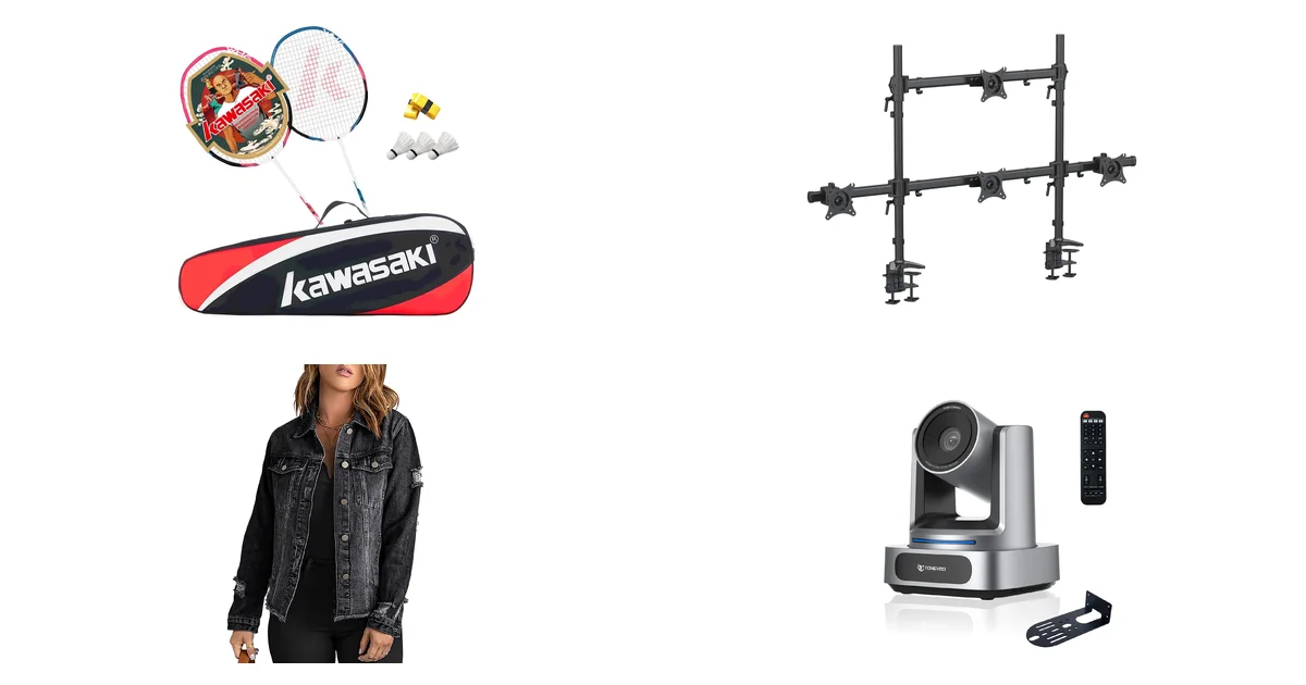 Top-Produkte bei Amazon am 06.05.2026: A1 TAAN Kawasaki Badmintonschläger Graphit Set Pro