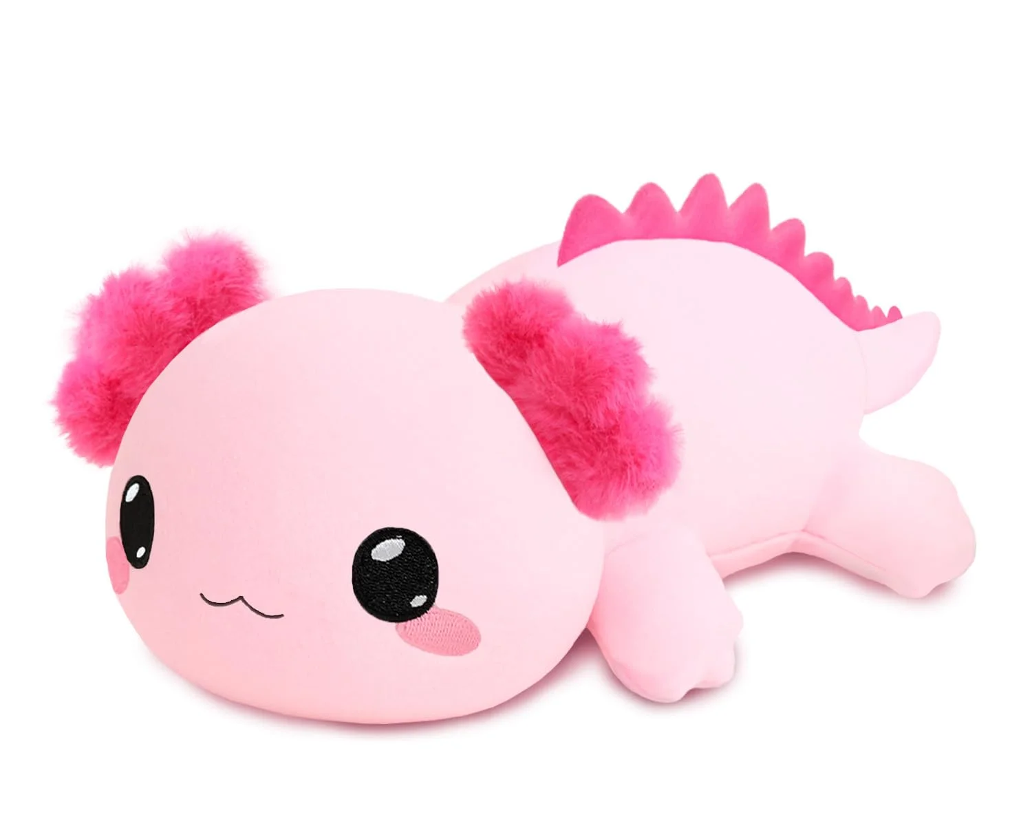 Xfrog Weighted Axolotl Plush, Großes Stofftier Gegen Ängste, Rosa Axolotl-Stoffspielzeug, Süße Umarmungs-Wurfkissenpuppe Für Jungen, Mädchen, Freundinnen, 25CM