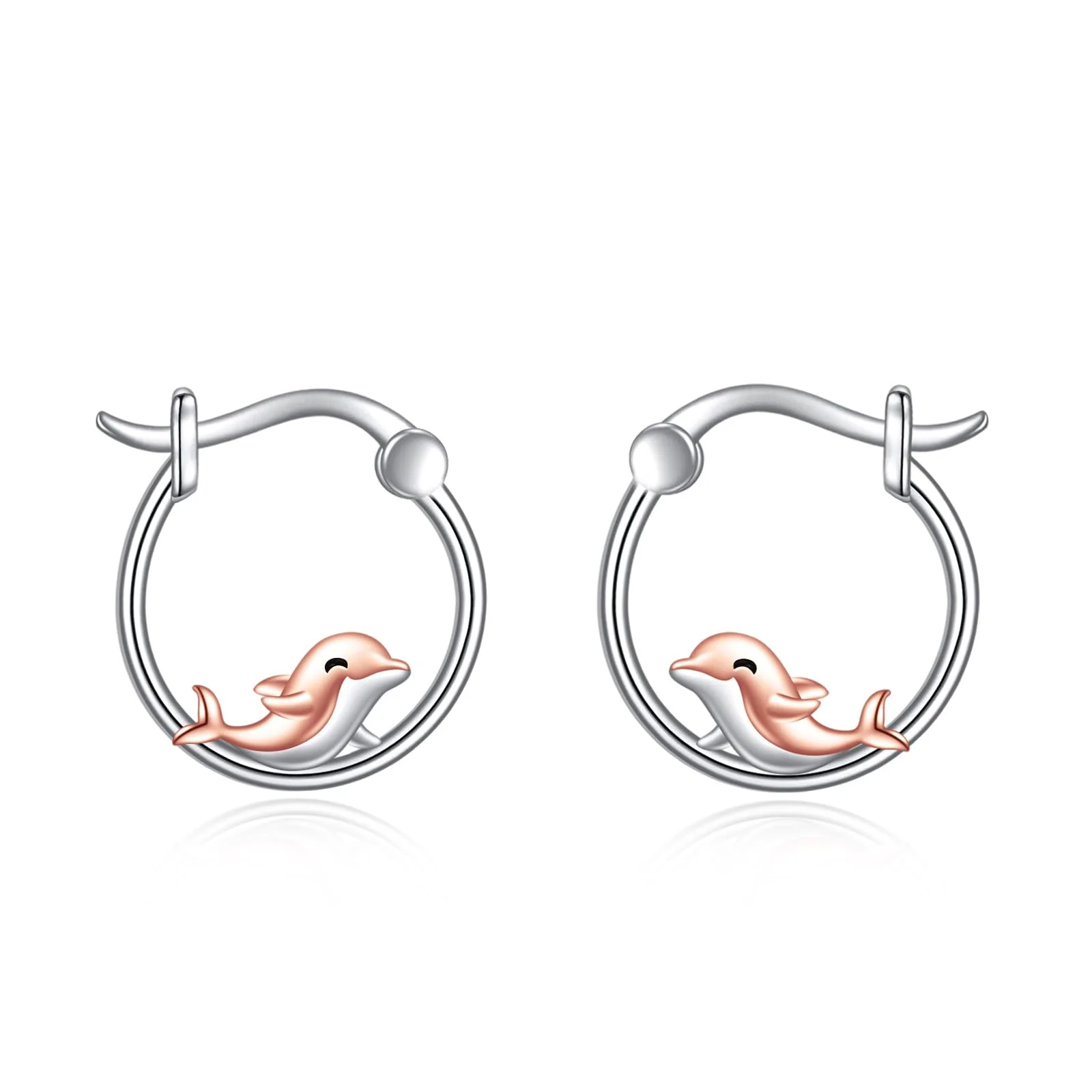 Tier Creolen Ohrringe 925 Sterling Silber Niedliche Tier Ohrringe Schmuck Geschenke für Damen Mädchen