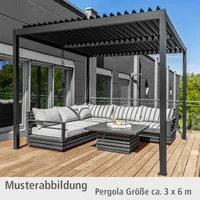 Bioklimatische Pergola, Pavillon aus Aluminium  3 x 6 m