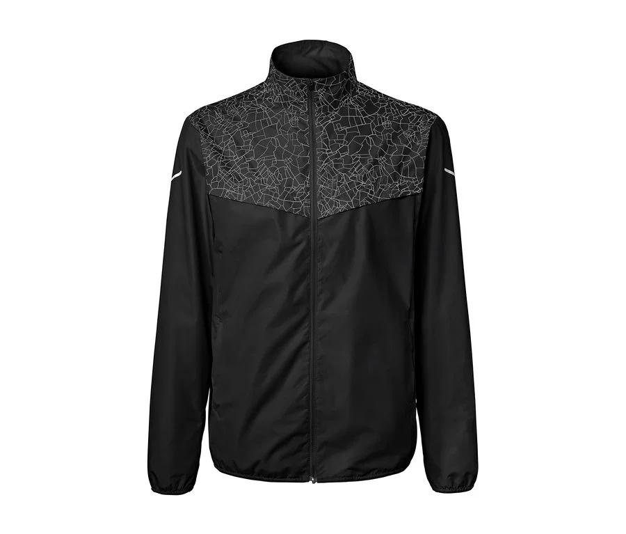Windprotection-Laufjacke, schwarz