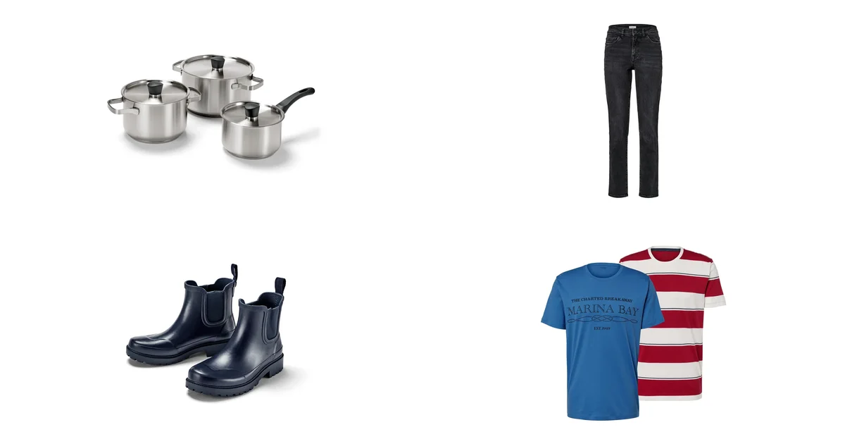 Tchibo Deals am 07.05.2026: Edelstahl-Kochtopf-Set und Slim Jeans Emma