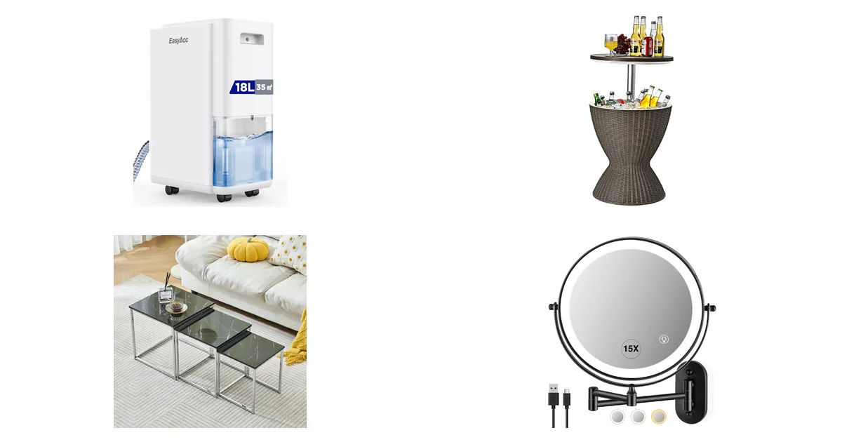 EasyAcc Luftentfeuchter 18L/Tag und COSTWAY 3 in 1 Bar Blitzangebote 07.05.2026