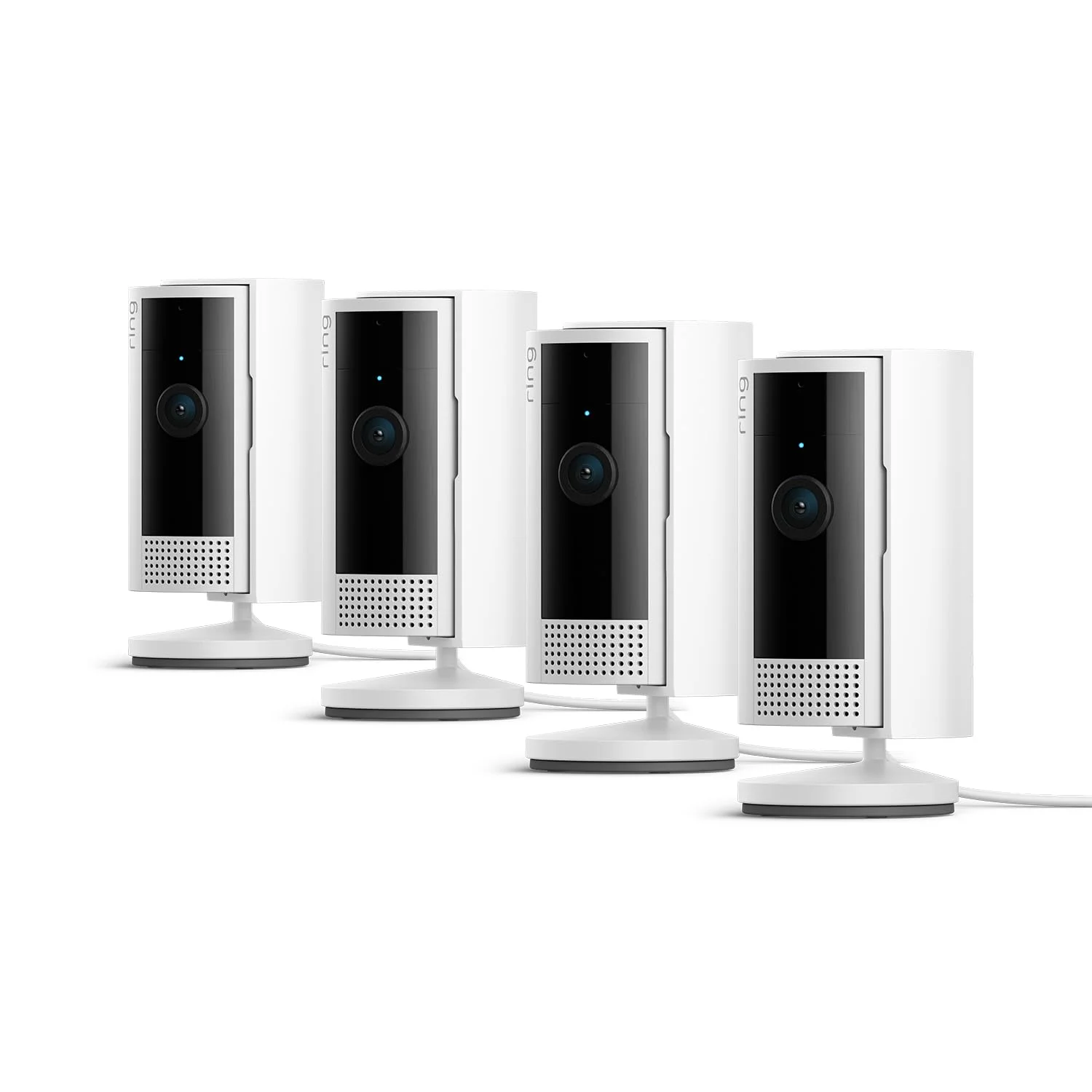 Ring Innenkamera (Indoor Camera 2. Gen.) | Überwachungskamera für den Innenbereich | 1080p-HD-Video, Privatsphäre-Sichtschutz, WLAN, ideal für Haustiere, zur Selbstinstallation | 4 Sicherheitskameras