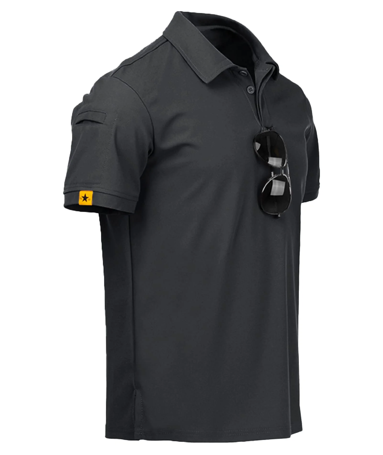 geeksport Poloshirt Herren Kurzarm T-Shirts Männer Golf Polo Shirt Funktions Polohemd Casual Sport Shirt Outdoor Atmungsaktives Sommer Polo