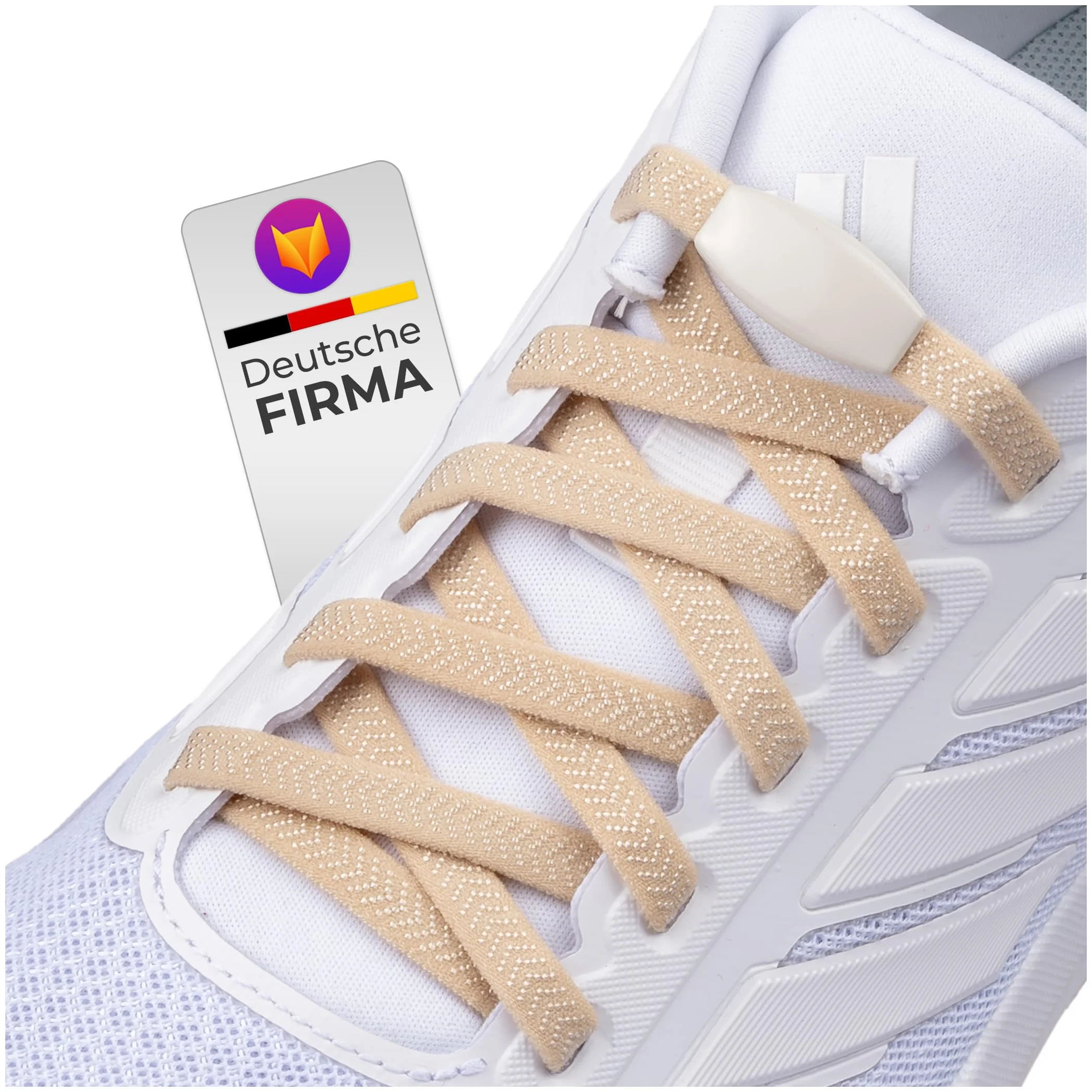 Schnürfuchs Premium Elastische Schnürsenkel ohne binden – Elegantes Schnellschnürsystem Schnürsenkel elastisch Gummi Schnürsenkel Schnellverschluss