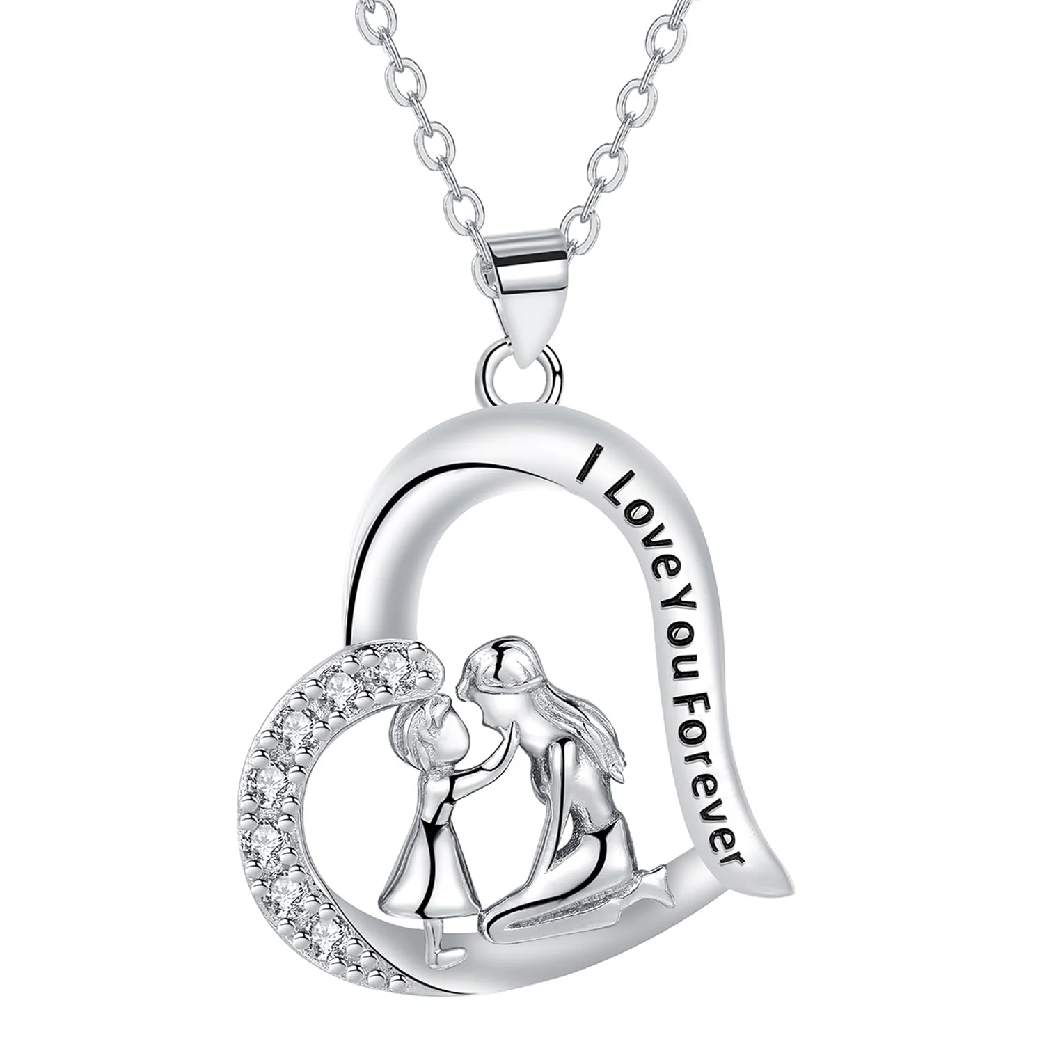 Yinsen Mutter und Tochter Halskette 925 Sterling Silber Mit Geschenkbox-Geschenke für Mutter,Beste Mutti Schmuck zum Muttertag Geburtstag Weihnachten
