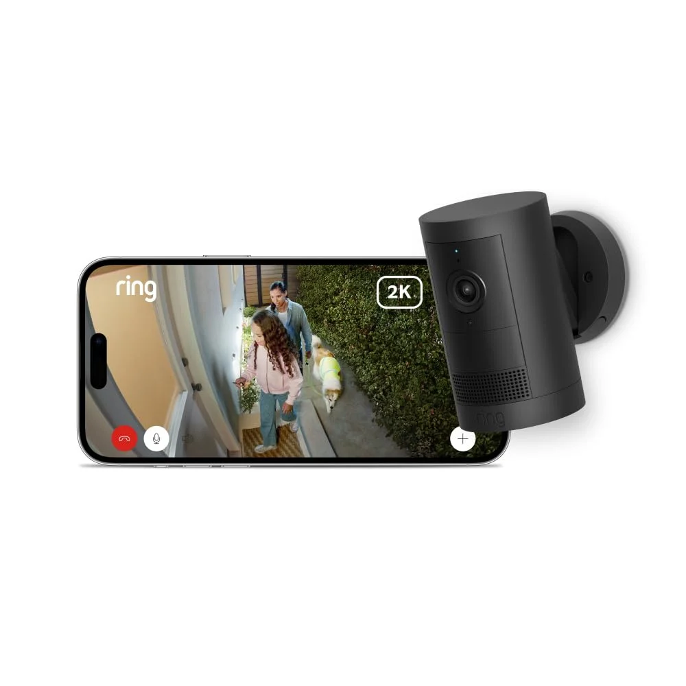 Ring Außenkamera Plus Solar (Outdoor Camera Plus neueste generation) | 2K-Weitwinkelvideo | Kabellose Überwachungskamera zur Selbstinstallation | 30-tägiger Gratiszeitraum für Ring-Abonnement