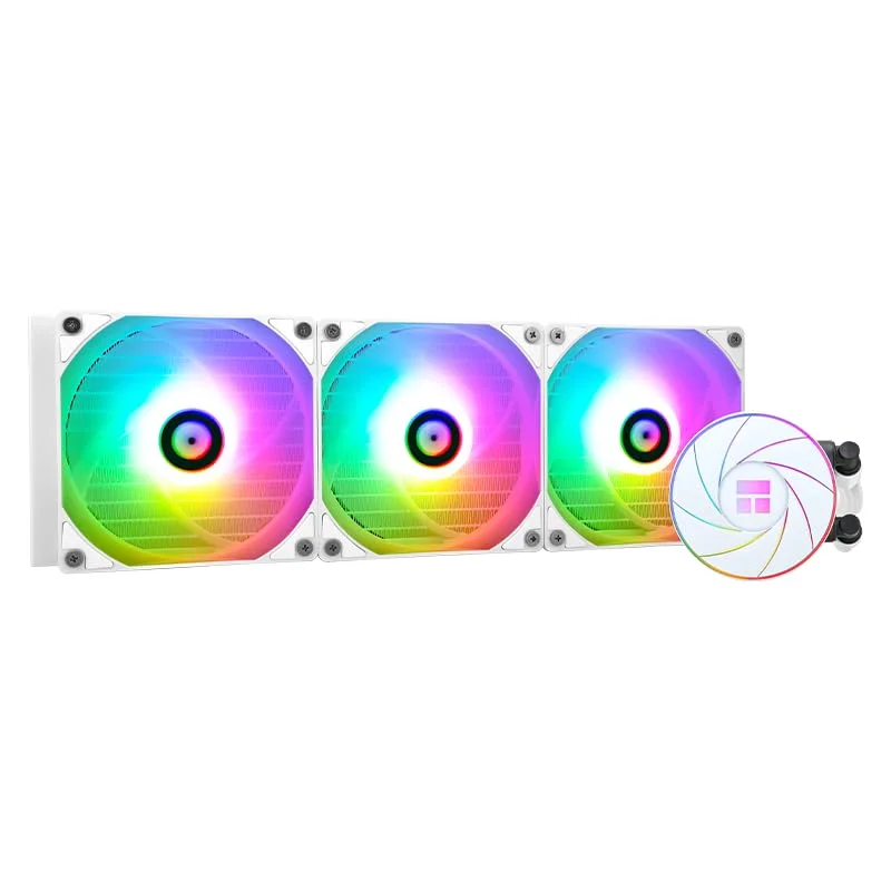 THERMALRIGHT Aqua Elite 360 Weiß ARGB Flüssig-CPU-Kühler, 360 AIO Kühlreihengröße, 3 x 120mm PWM-Lüfter, S-FDB-Lager, für AMD/AM4/AM5, Intel LGA1150/1151/1155/1156/1200/2011/1700