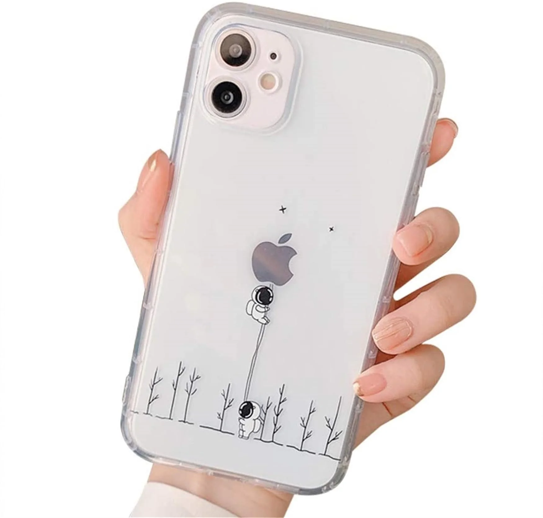 Einaily Hülle für iPhone 16 Pro Max Case Crystal Clear Handyhülle Mode Chic Muster Ultra Dünn TPU Silikon Stern Bumper Stoßfest Kratzfest Schutzhülle für iPhone 16 Pro Max Slim Cover
