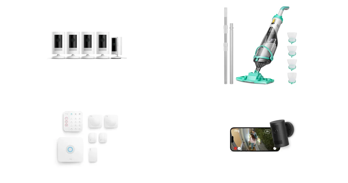 Heißeste Deals des Tages am 08.05.2026: Ring Außenkamera Akku 4er-Set & VIVOHOME