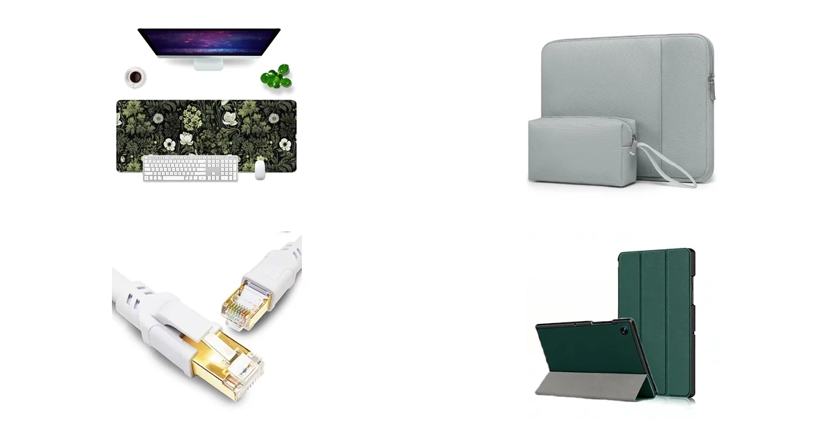 Neue Computer & Zubehör Deals 08.05.2026: Mauspad Blumen 80x30cm Schwarz + HYZUO MacBook