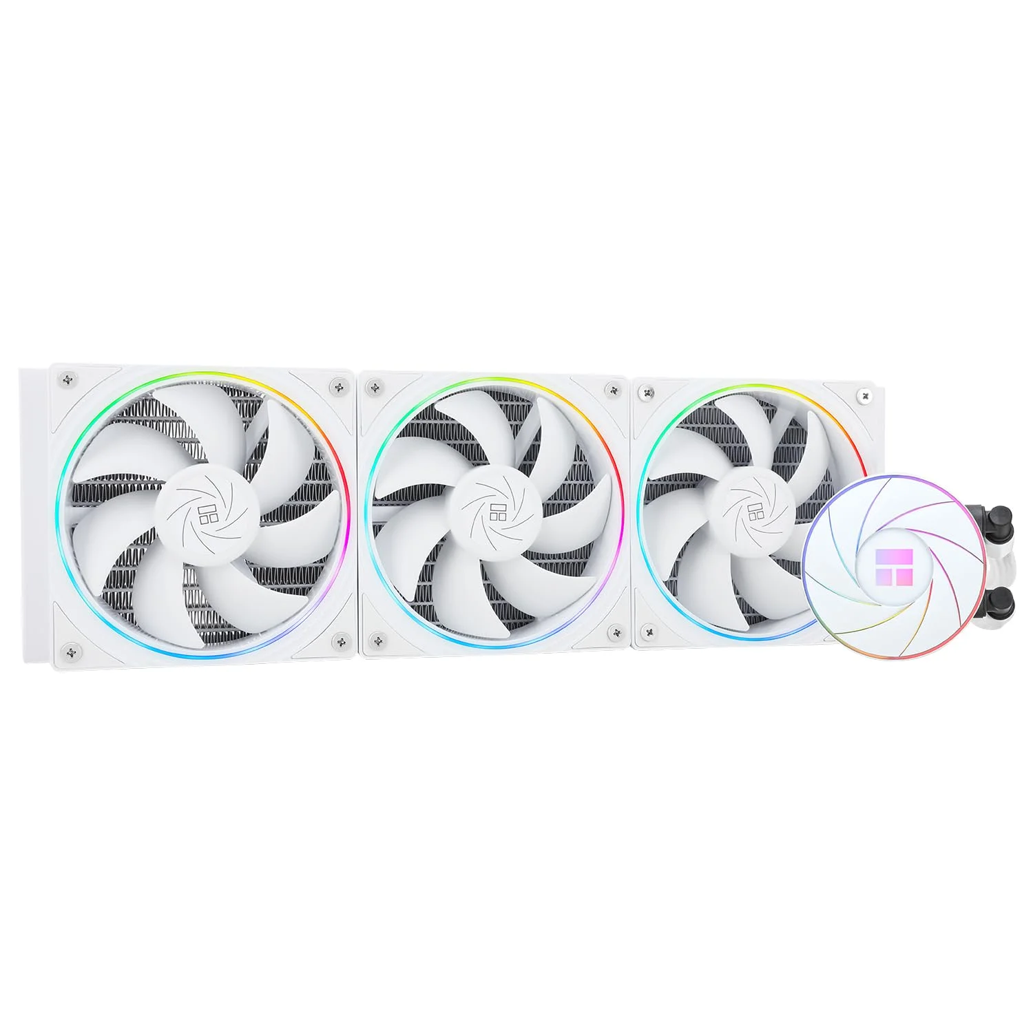 Thermalright AQUA ELITE 360 Weiß ARGB V2 CPU-Wasserkühler, 360 Aio CPU-Kühler, 3*TL-S12W PWM-Lüfter, S-FDB-Lager, ARGB-Feinblendeneffekt, für AMD/AM4/AM5, Intel LGA1150/1151/1200/2011/1700/2011