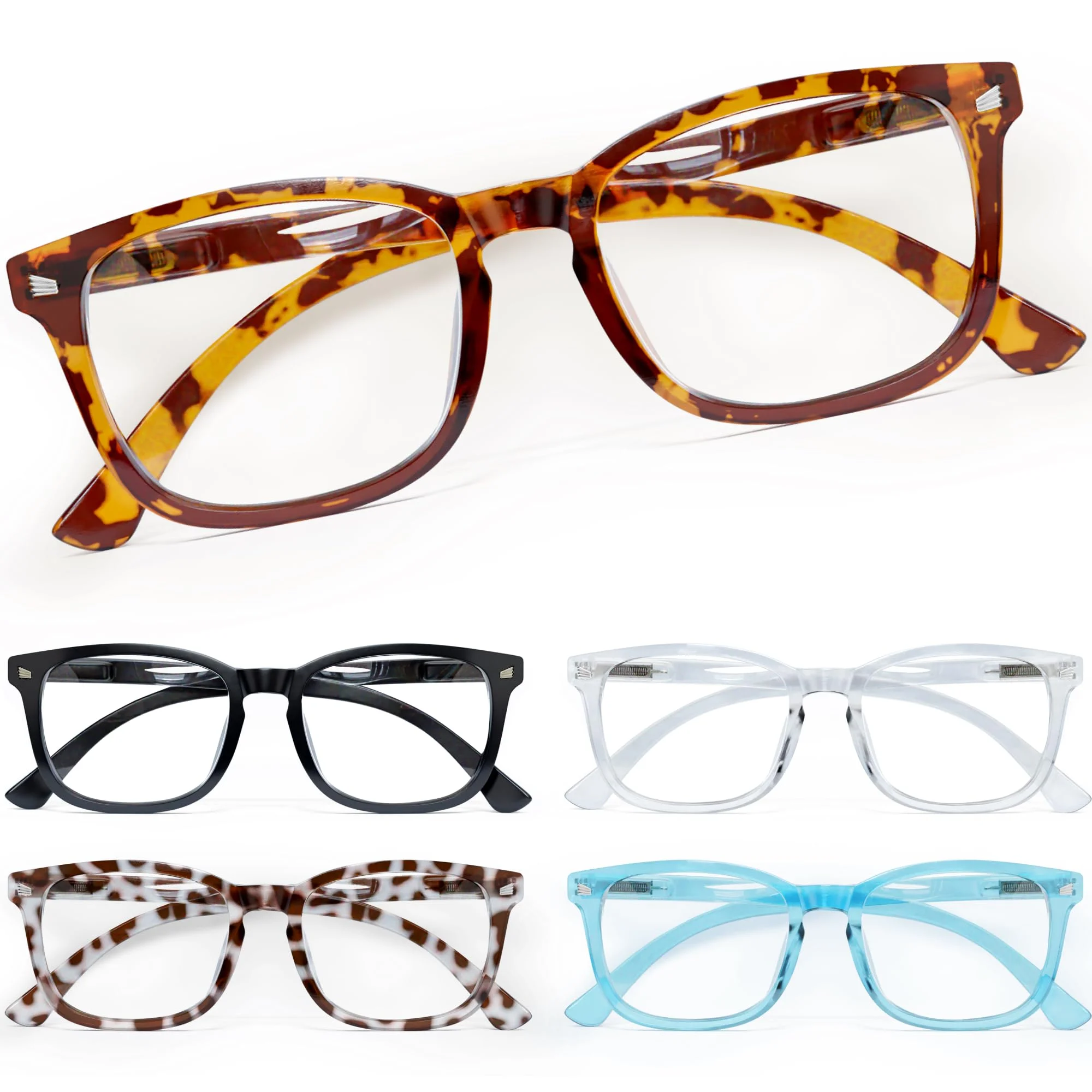 CCVOO Lesebrille für damen und herren mit blaulichtfilter - Augenoptik Brille Lesehilfe für Damen Herren