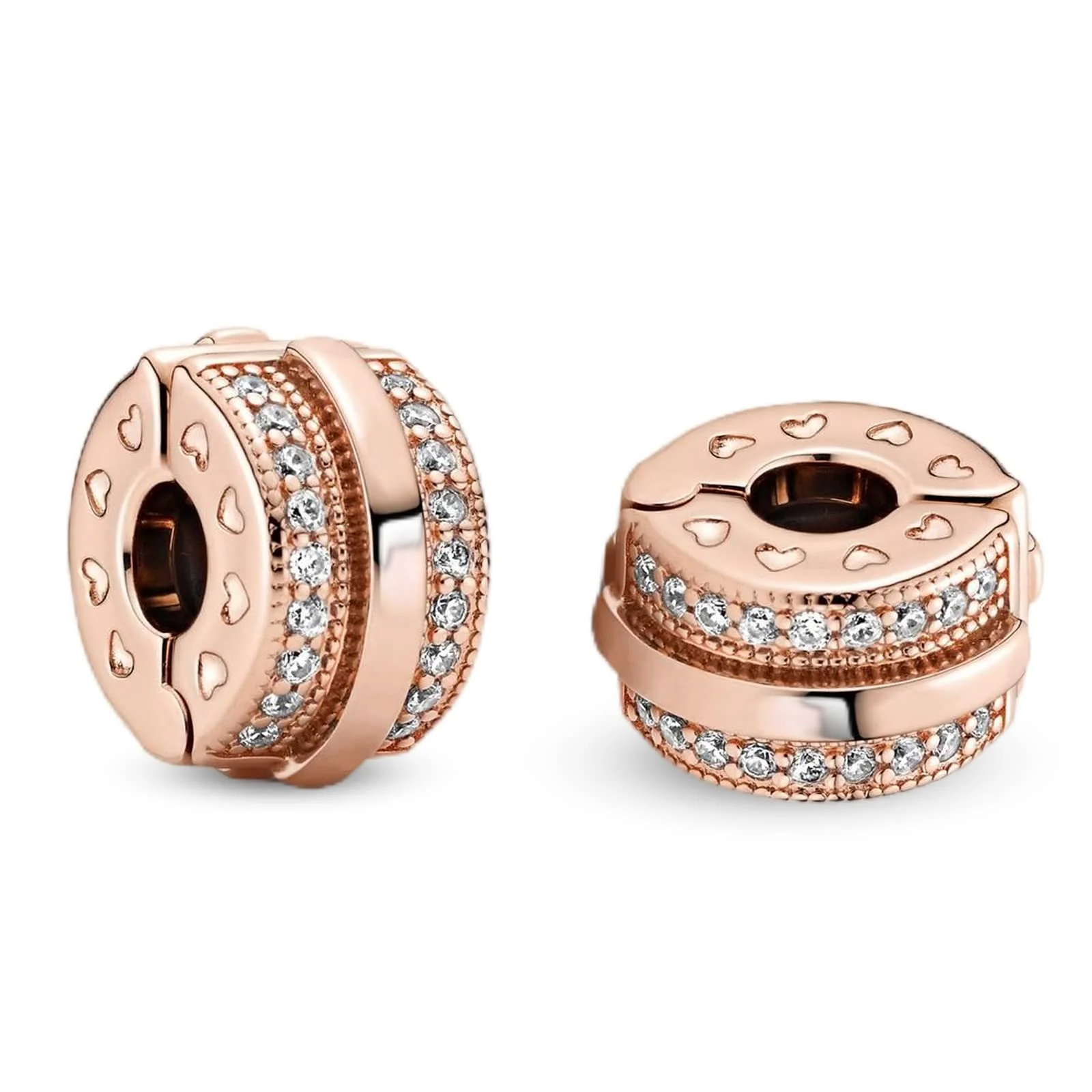 Annmors 925 Sterlingsilber Clip Stopper Sicherheitskette Charms für Armband und Kette, für Pandora