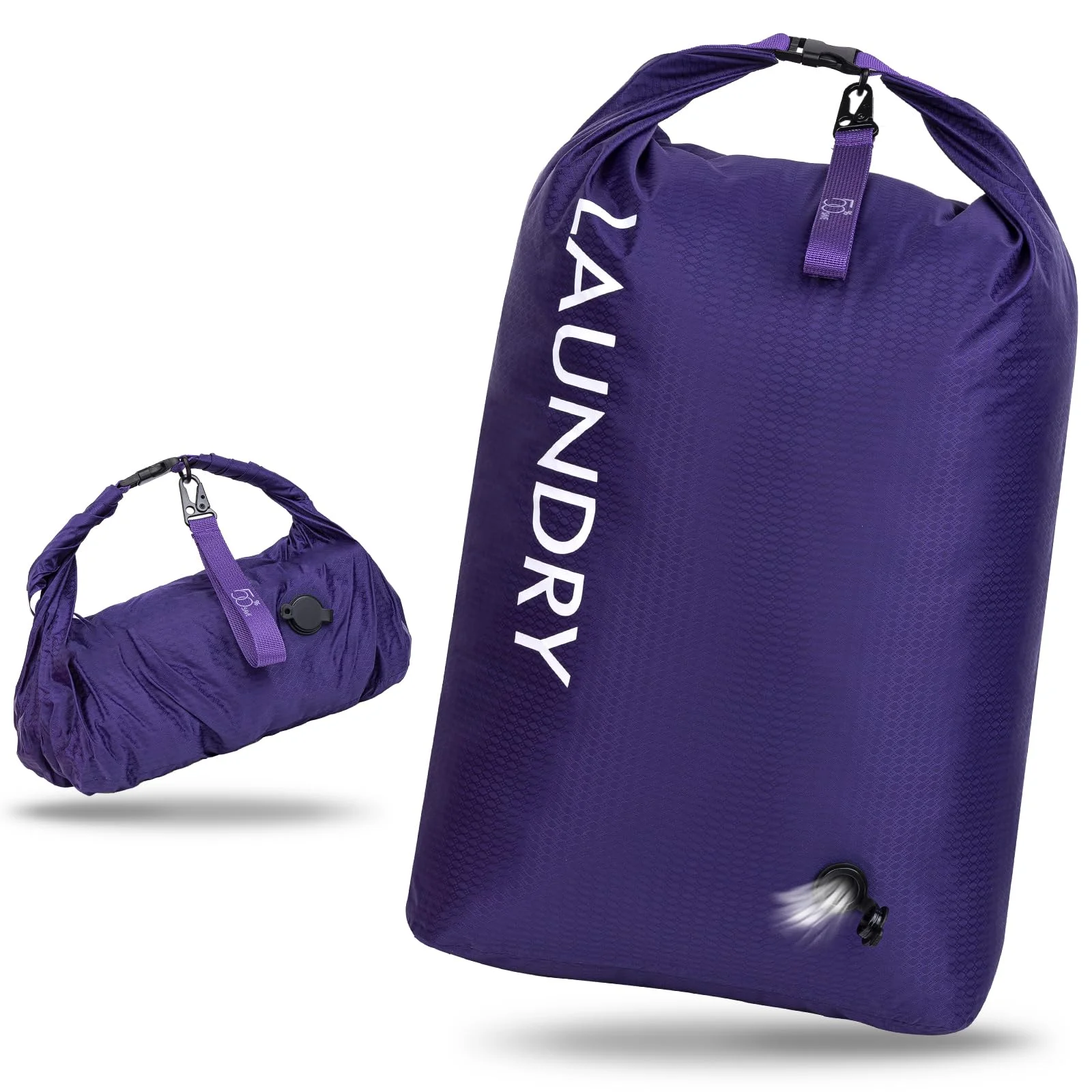 CANBOX Wäschesack Reise, Wasserdichte Aufbewahrungsbeutel mit Klickverschluss, Leicht Nassbeutel Trockenbeutel, Schmutzwäschebeutel, Compression Reise-Organizer für Schwimmen Wandern Camping