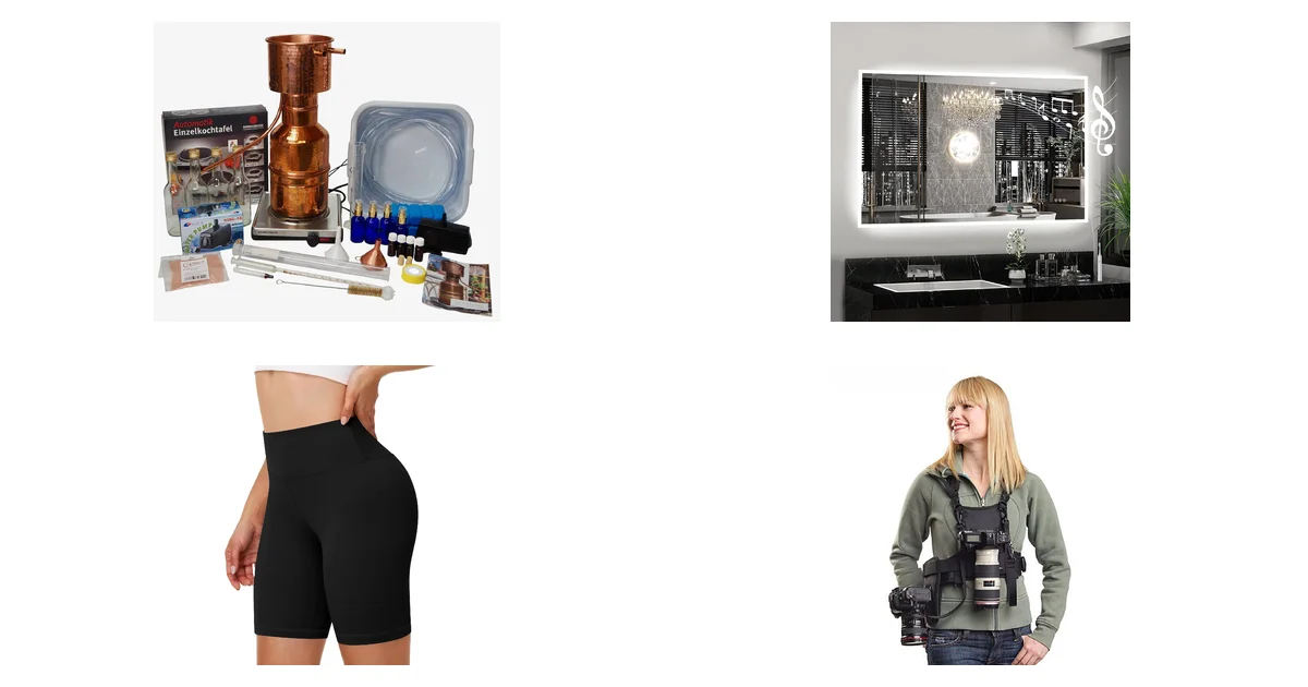 Blitzangebote am 10.05.2026: CopperGarden Destille LEONARDO 2 l & Habison LED Spiegel Bad