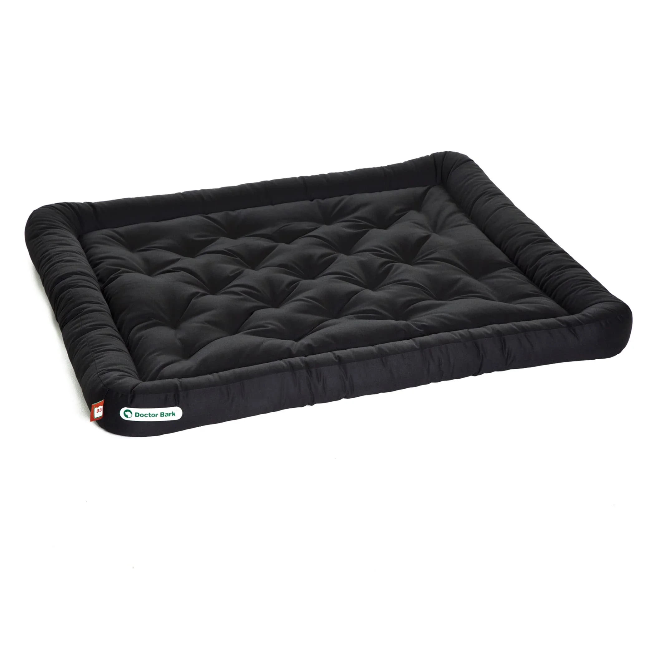 Doctor Bark Hundekissen - orthopädisches Hundebett, 95°C waschbar, hygienisch, robust & bequem (XXL - 115x100 cm, Schwarz)