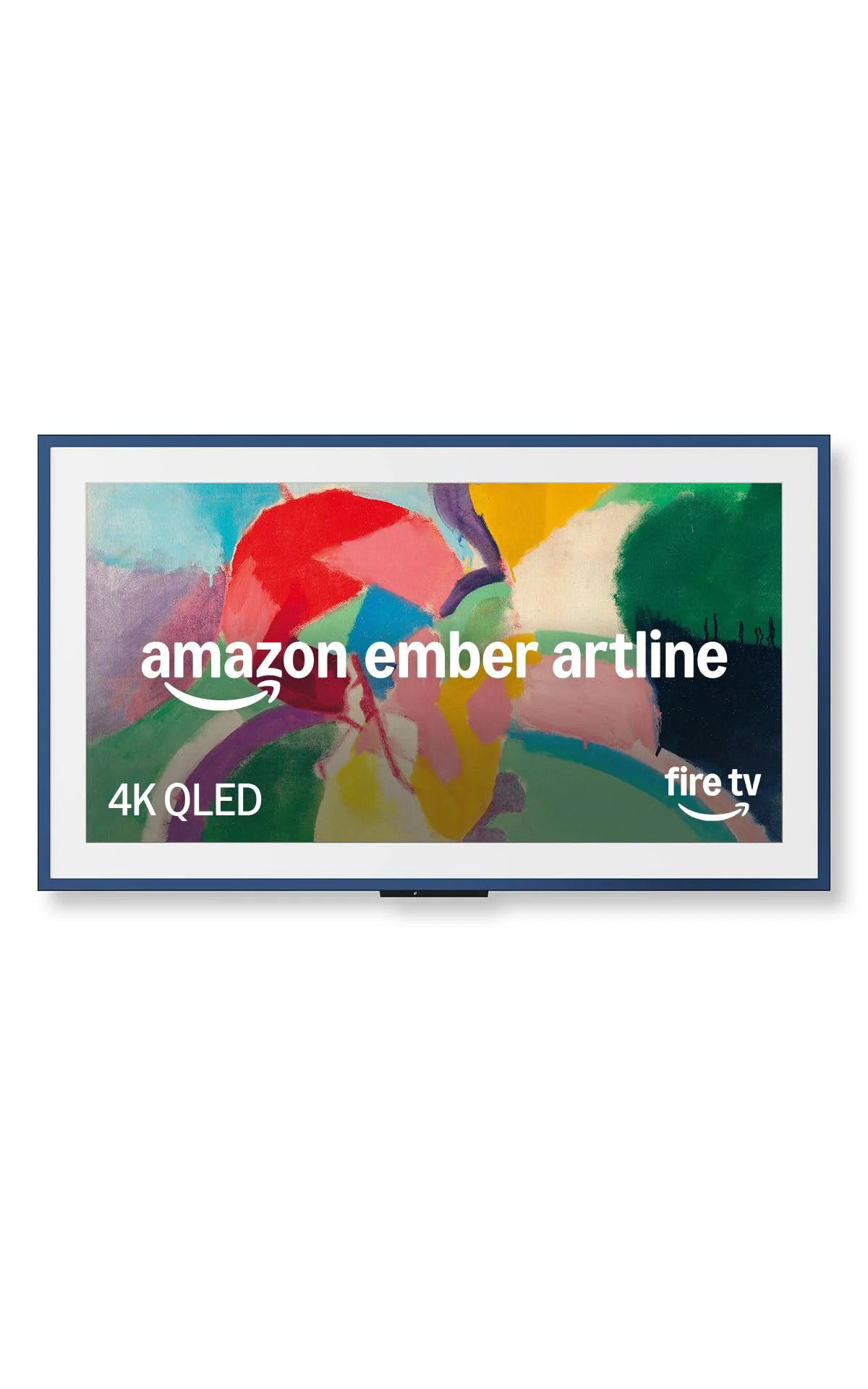 Amazon Ember Artline 55" mit Fire TV (neueste Generation), 4K Ultra HD QLED Smart TV und Kunstgalerie, individuelle Rahmen, HDR10+, Sprachsteuerung mit Alexa - Blau