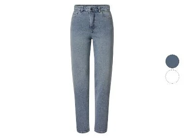 Damen Jeans, Straight Fit, hohe Leibhöhe