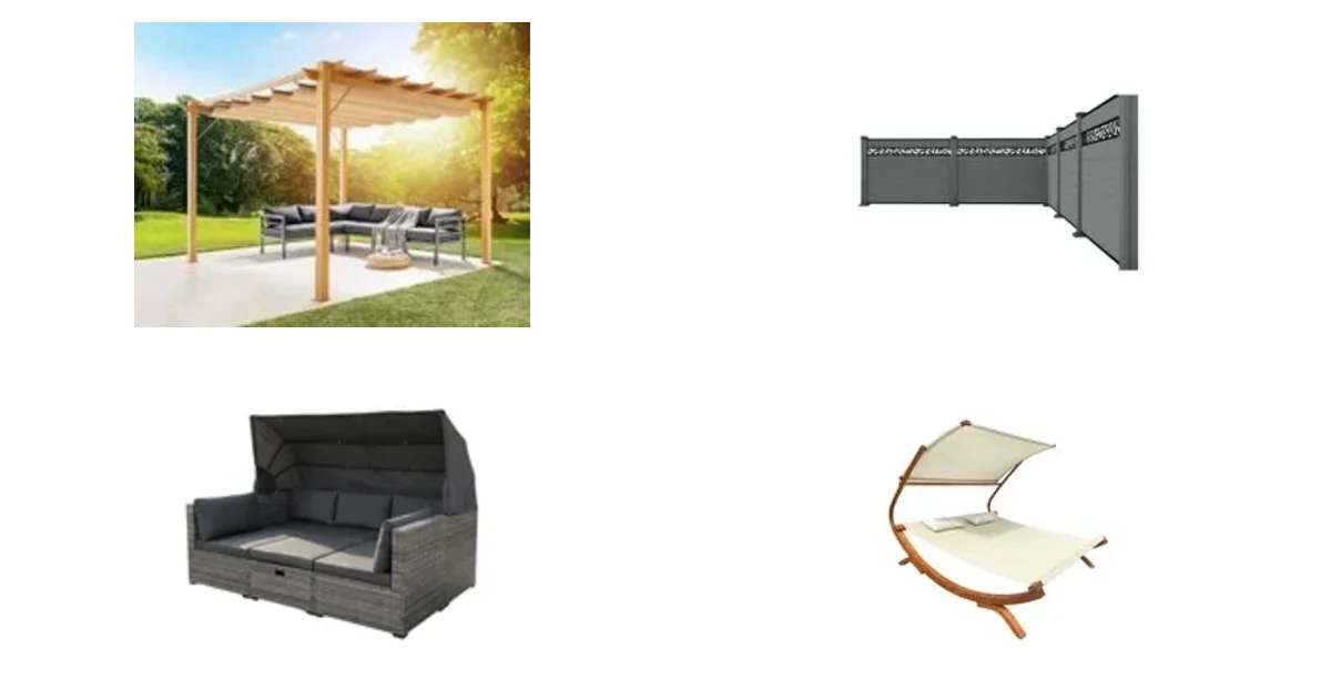 Norma24.de Deals am 11.05.2026: Pavillon Aluminium 350x350x236 cm und WPC-Sichtschutzzaun