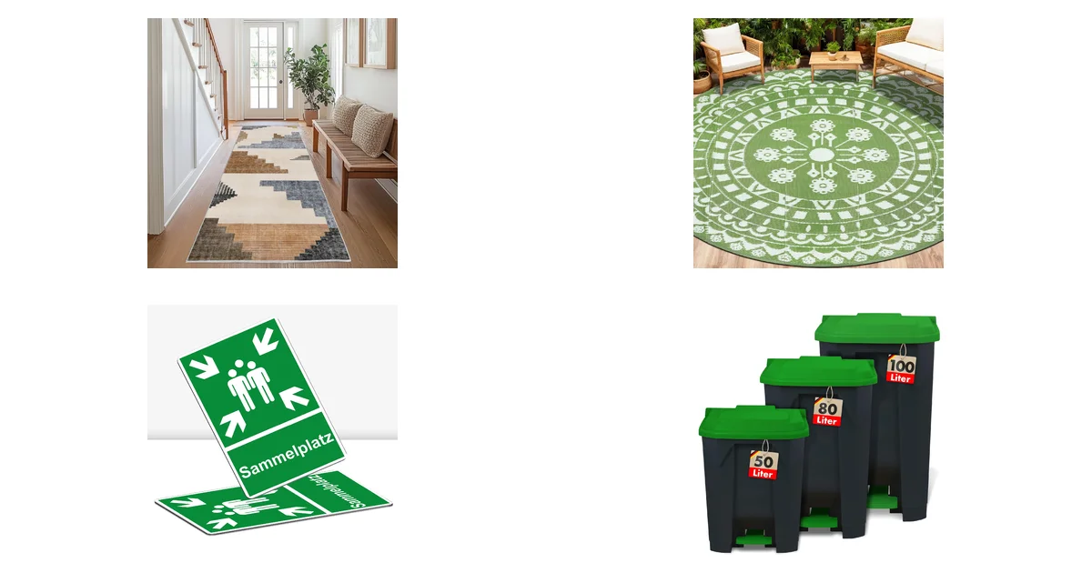 Chicnix Teppich Läufer 80x300 und Capslpad Outdoor Rund 240 cm Blitzangebot 11.05.2026