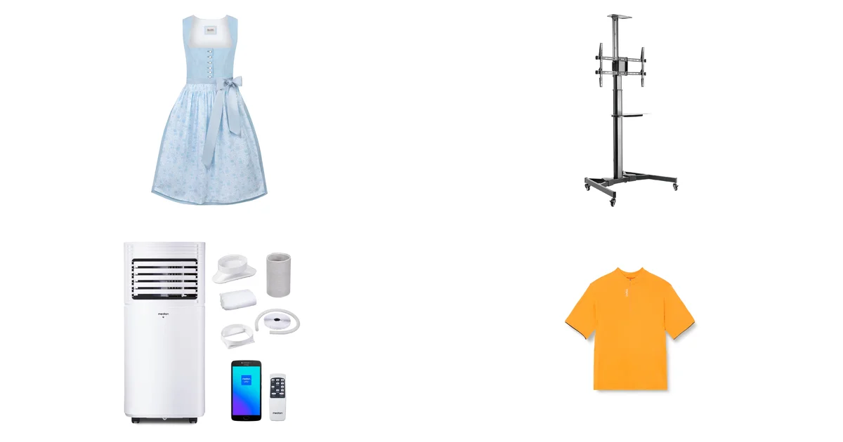 Neu heute: Stockerpoint Damen Dirndl Chloe & Ricoo TV-Ständer Rollbar 11.05.2026