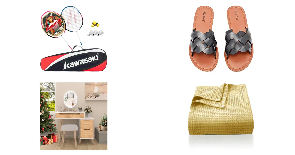 Kawasaki Badmintonschläger Graphitpro und Ataiwee Damen Sandalen Blitzangebot 11.05.2026