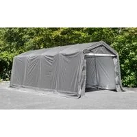 Folien Autogarage Zeltgarage ca. 305 x 610 x 240 cm - Grau