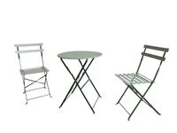 3tlg. Bistro-Set HGE48-GRN grün