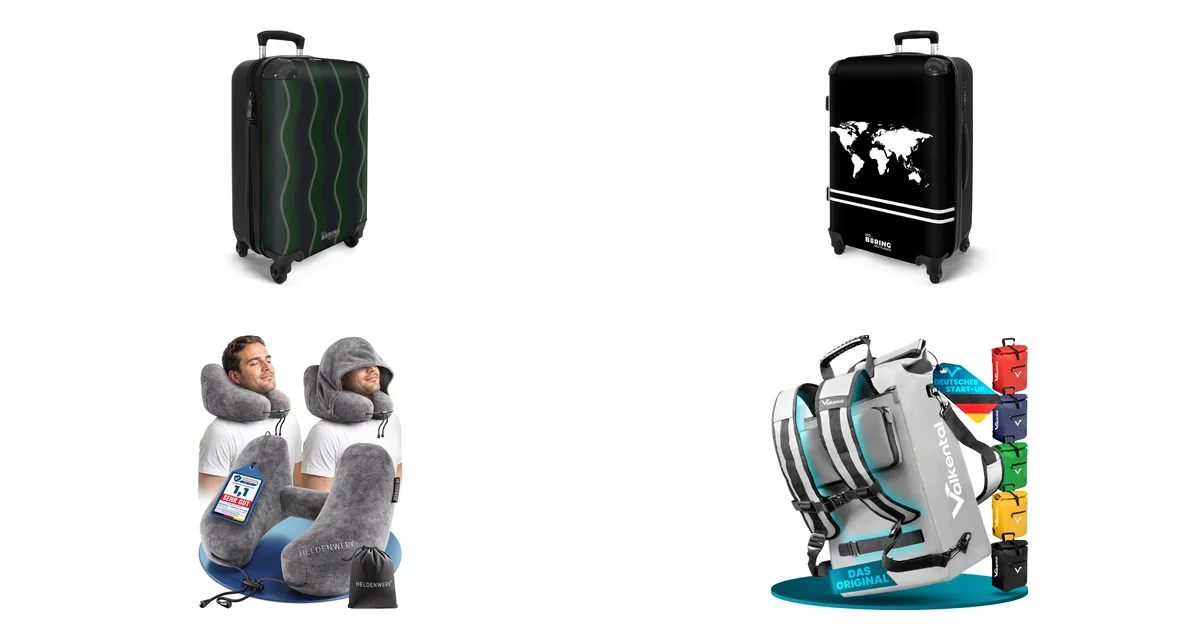 Neue Koffer Deals am 12.05.2026: NoBoringSuitcases Handgepäck 55x35x20 cm